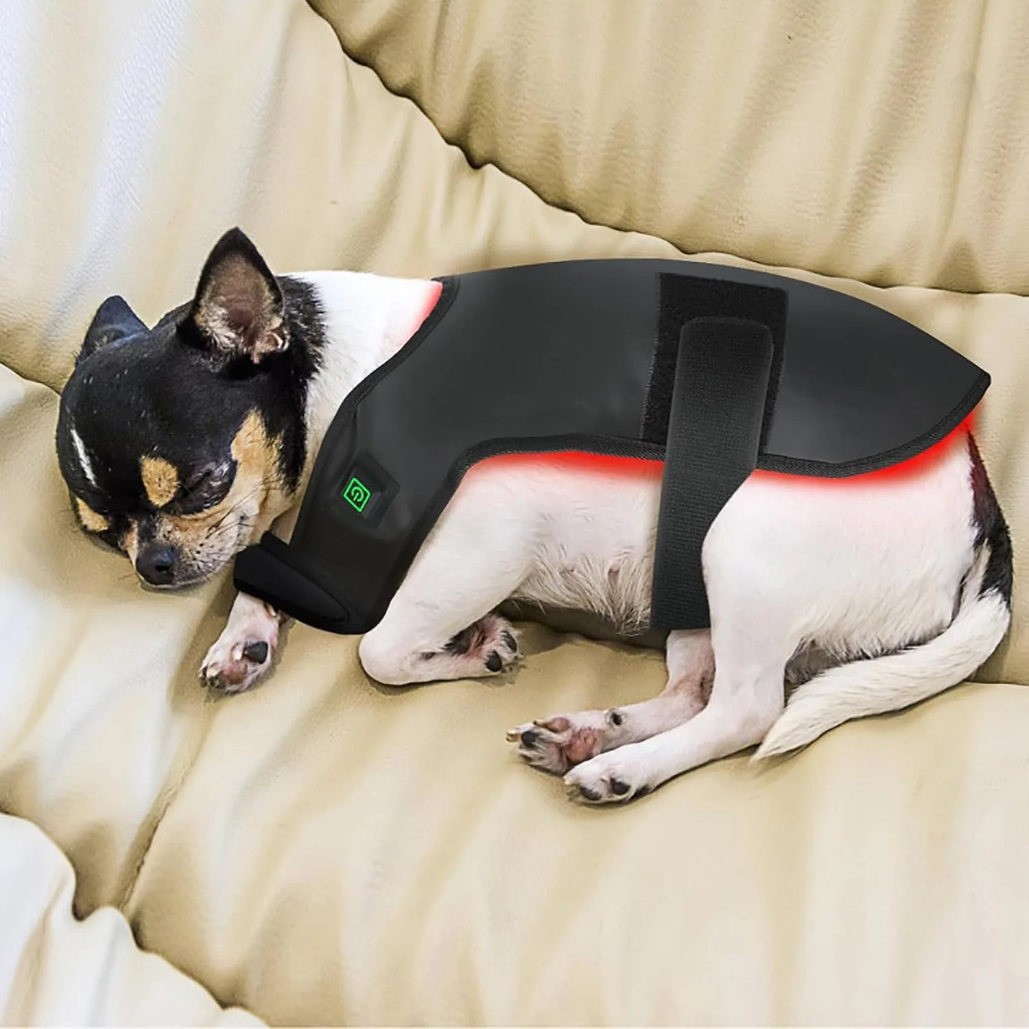 Red Light Therapy for Pets Back, 660nm 850nm Wavelength, Portable Wearable Infrared Light Device, for Dog, Cat Relieving Back Pain S Size