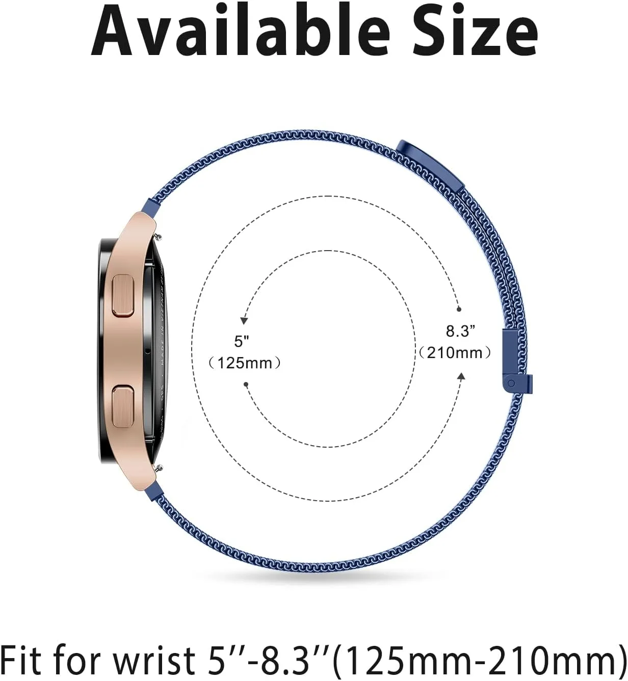 Metal Bands Compatible with IDW13,IDW16,IDW19 Smartwatch Bands, 22mm Stainless Steel Metal Replacement Strap for Fitpolo IDW13/Woneligo W13 Smartwatch Bands,ENOMIR/TOOBUR/MILOUZ/Gydom/Faweio/Veryfit IDW19 Smartwatch Bands