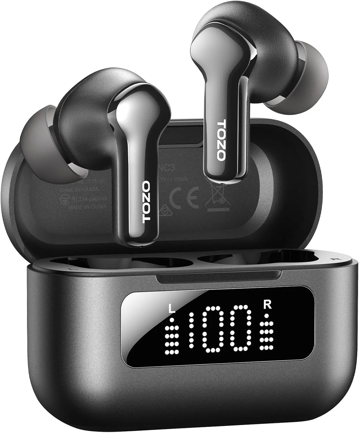 TOZO Hybrid Active Noise Cancelling in Ear Wireless Earbuds, 68H Playtime