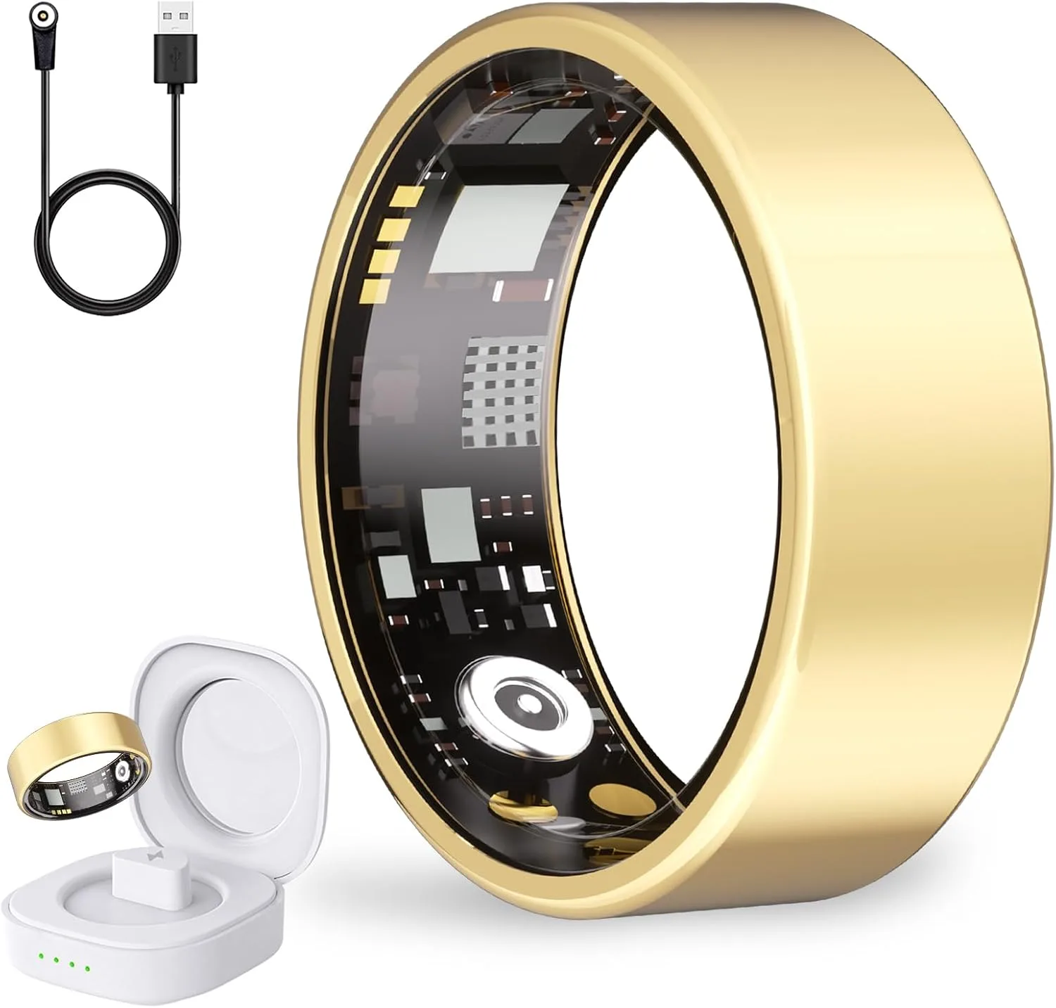Anillo Inteligente Qkbcqi para Mujer Seguimiento Salud Sin Suscripción