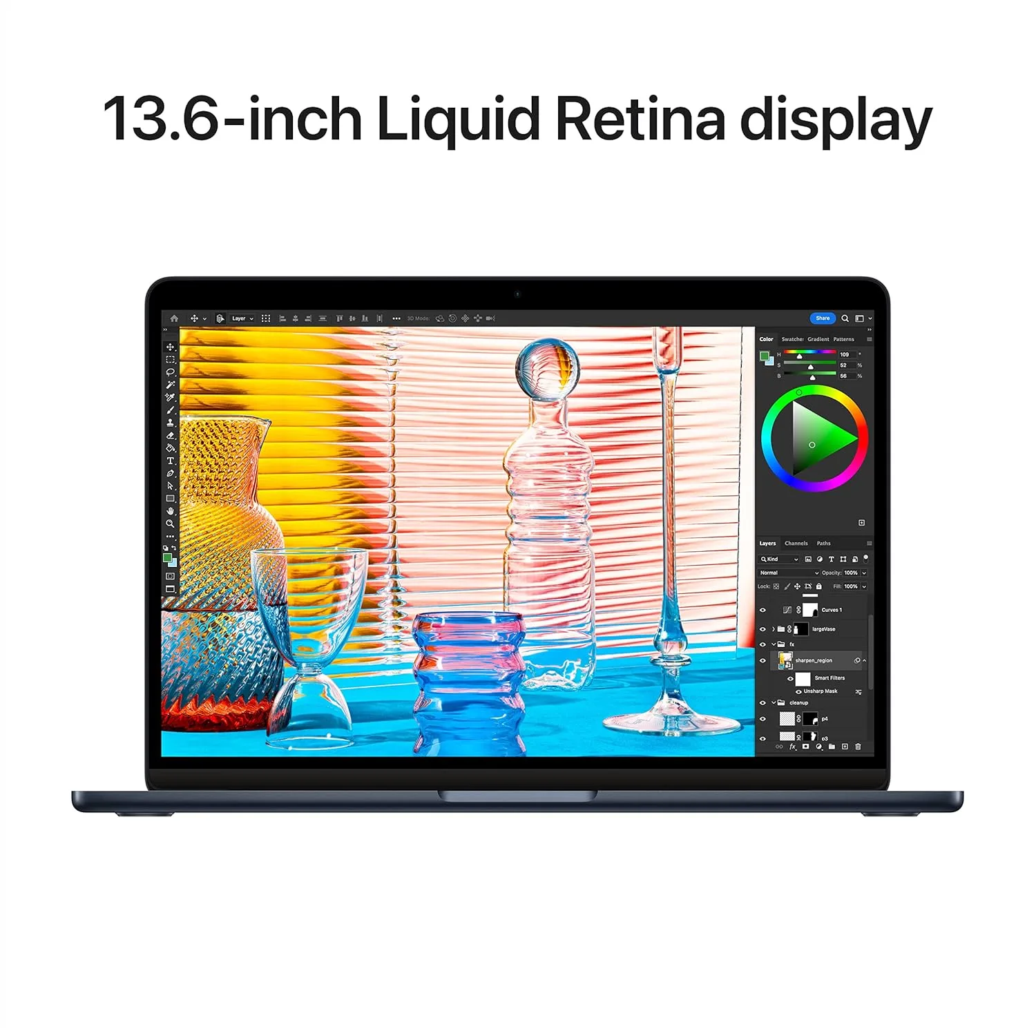 Apple 2022 MacBook Air with Apple M2 Chip (13-inch, 8GB RAM, 256GB SSD Storage) Midnight (Renewed Premium)