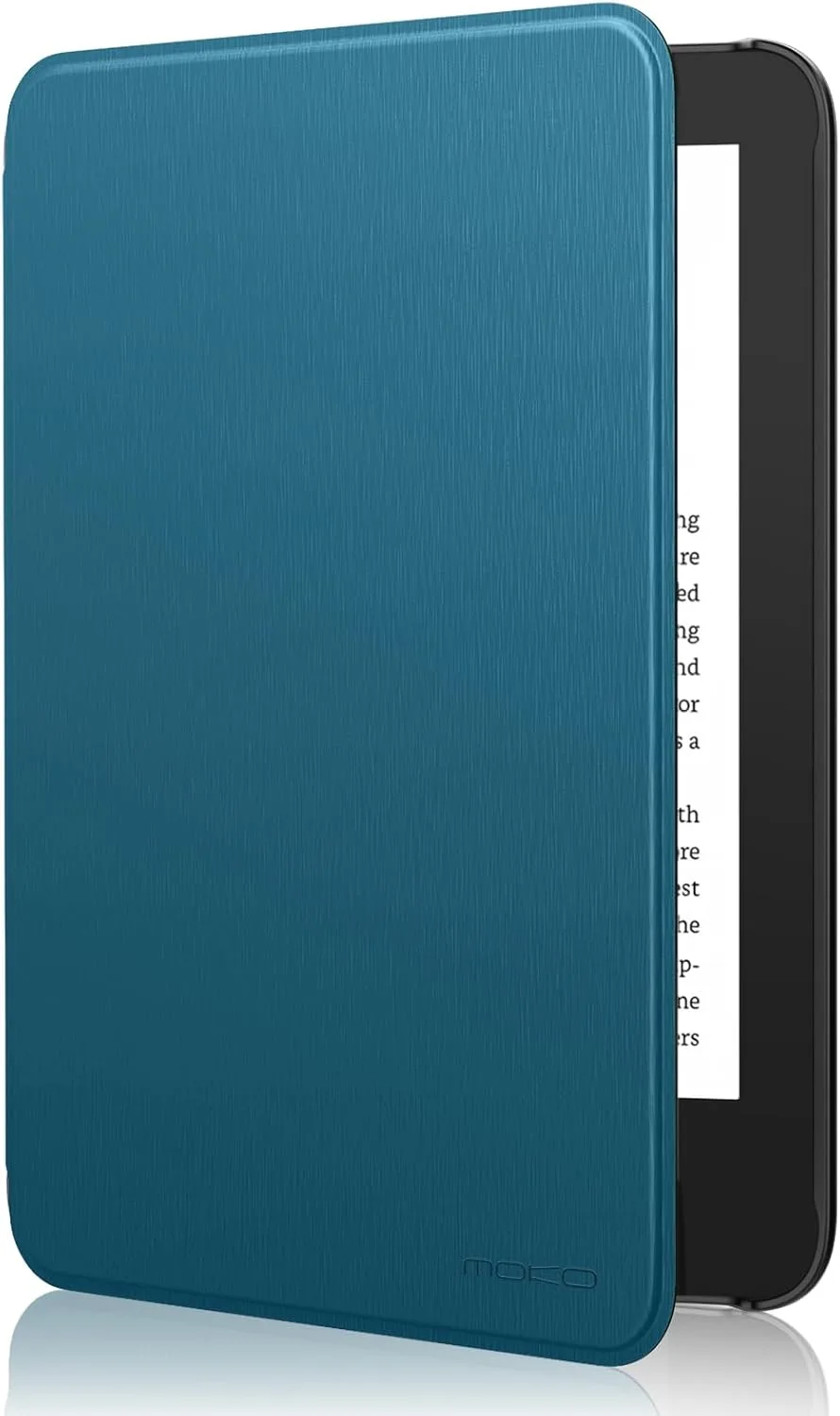 MoKo Case for 6" Amazon Kindle Basic 11th Gen 2024/2022, Peacock Blue
