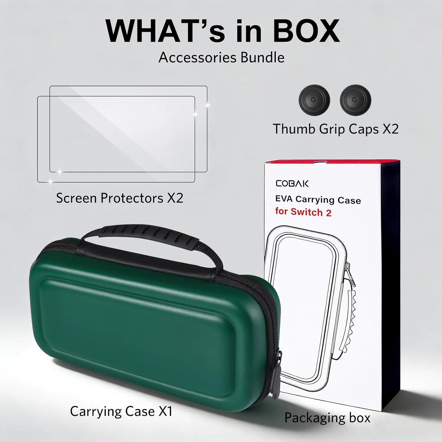 CoBak Large Capacity Carrying Case for Nintendo Switch 2 (2025)