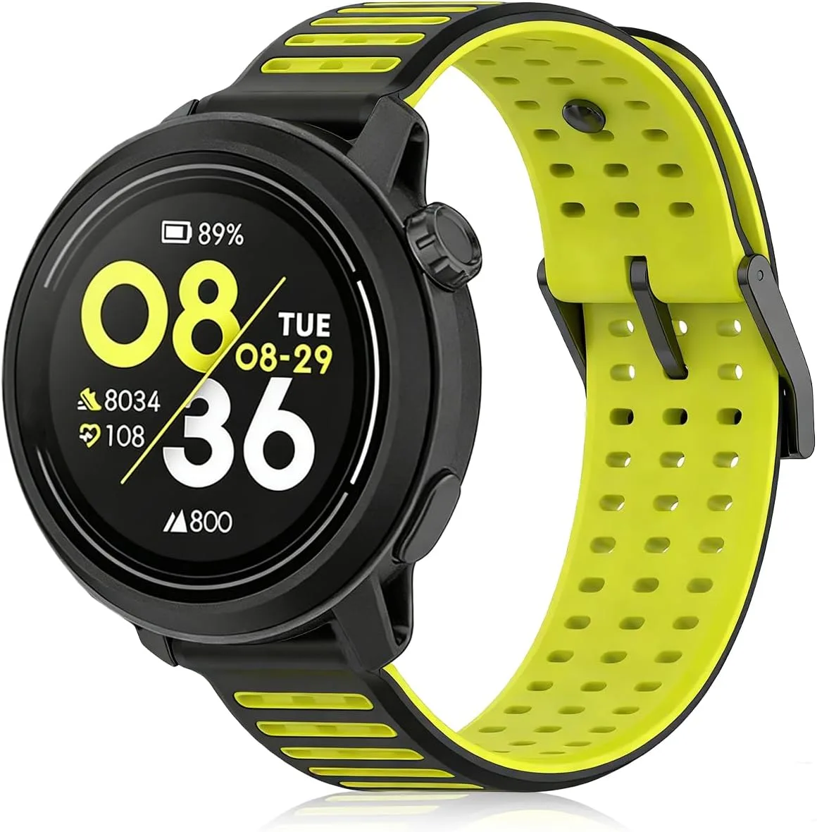 Silicone Replacement Bands Compatible with COROS PACE 3/4/Pro, COROS APEX PRO/2 Pro/APEX 46 MM/4 42MM, Soft & Breathable Smartwatch Straps for Women and Men