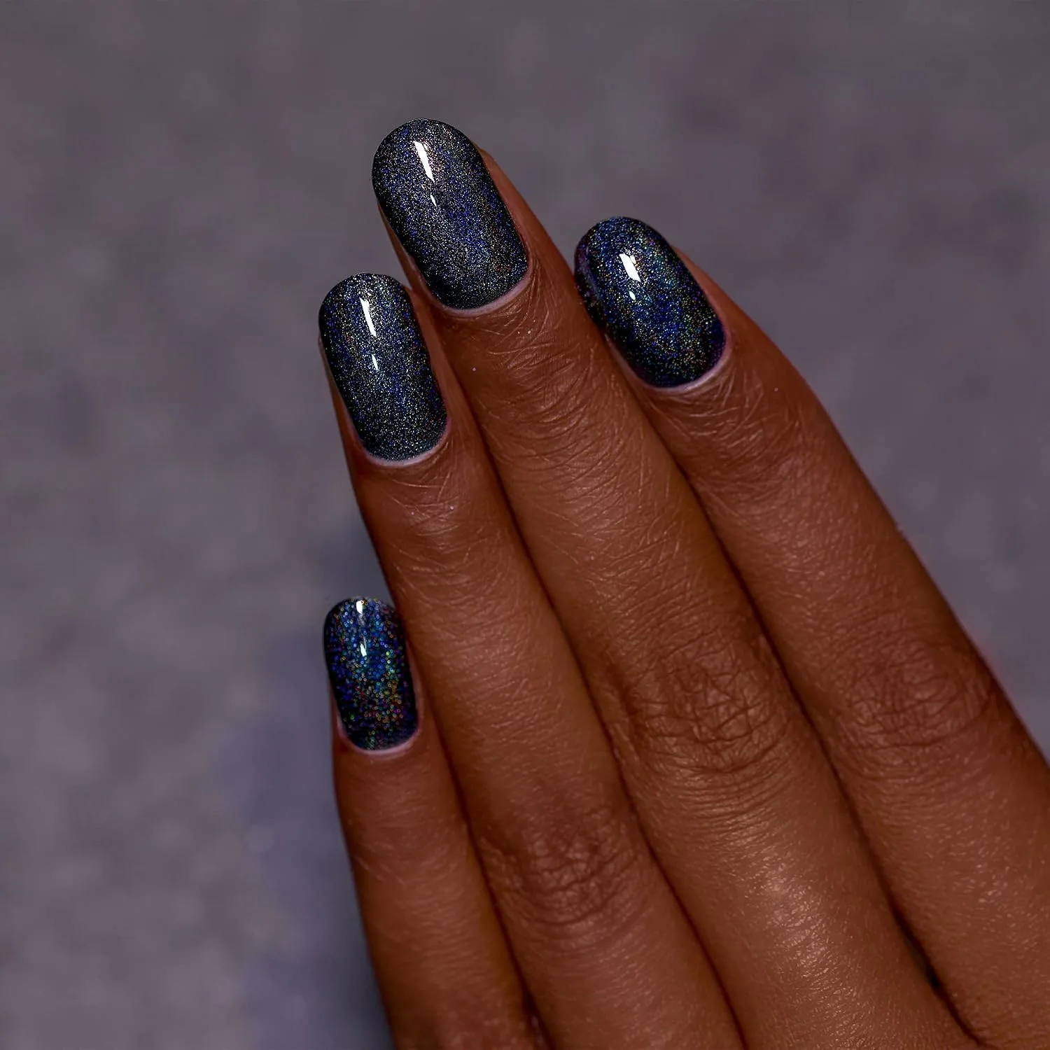 ILNP Black Magic - Deep Black Holographic Nail Polish