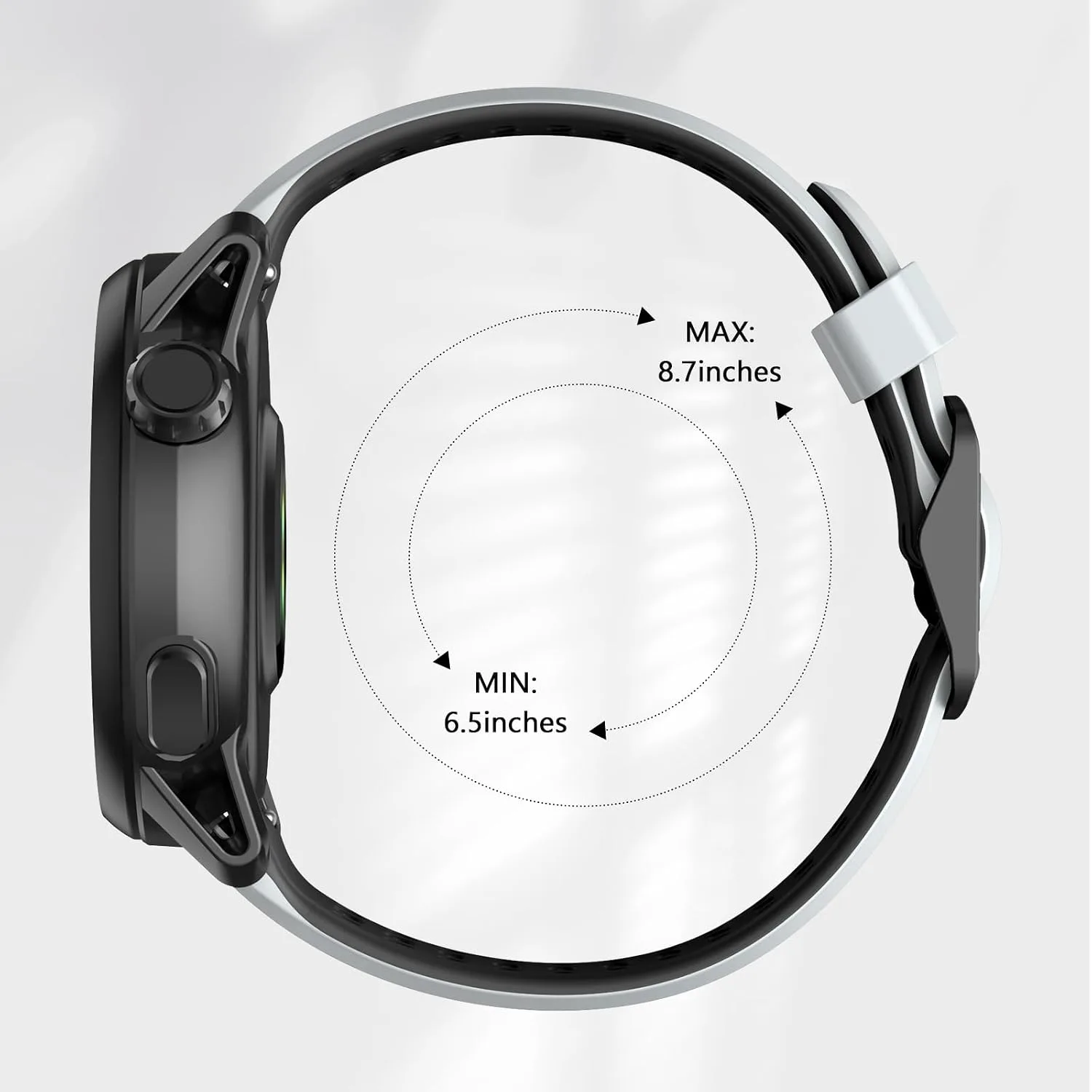 Compatible with Coros Pace 3/Apex 2 Pro/Apex Pro/Apex 46mm Watch Bands, 22mm Quick Release Watch Band Sport Silicone Watch Strap Breathable Wristband for Women Men