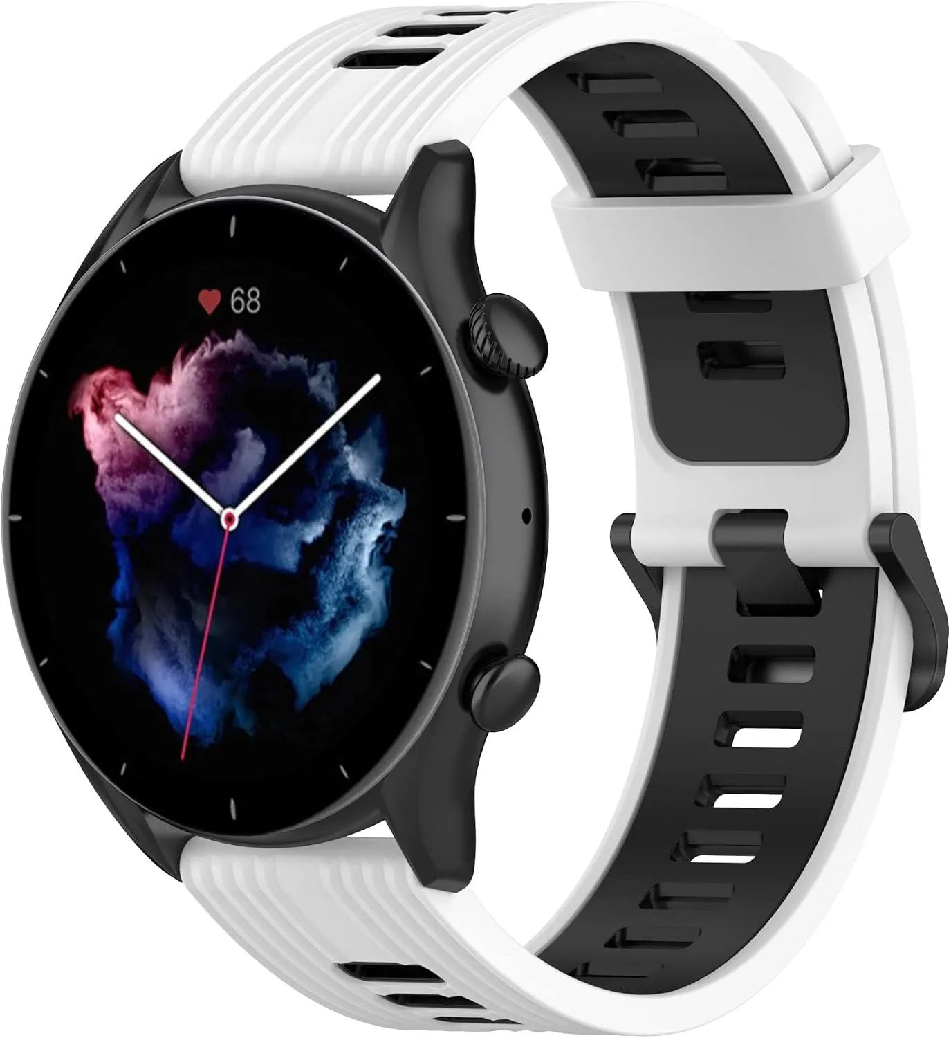 FitTurn 22mm Soft Silicone Strap for Coros Pace 3/Apex 2 Pro/Apex Pro/Apex 46mm Smart Watch Bands Replacement Wristband