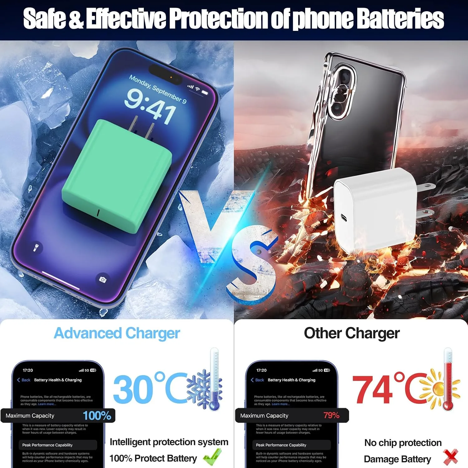 45W iPhone 18 17 16 Pro Max Charger Fast Charging with Type C Fast Cable
