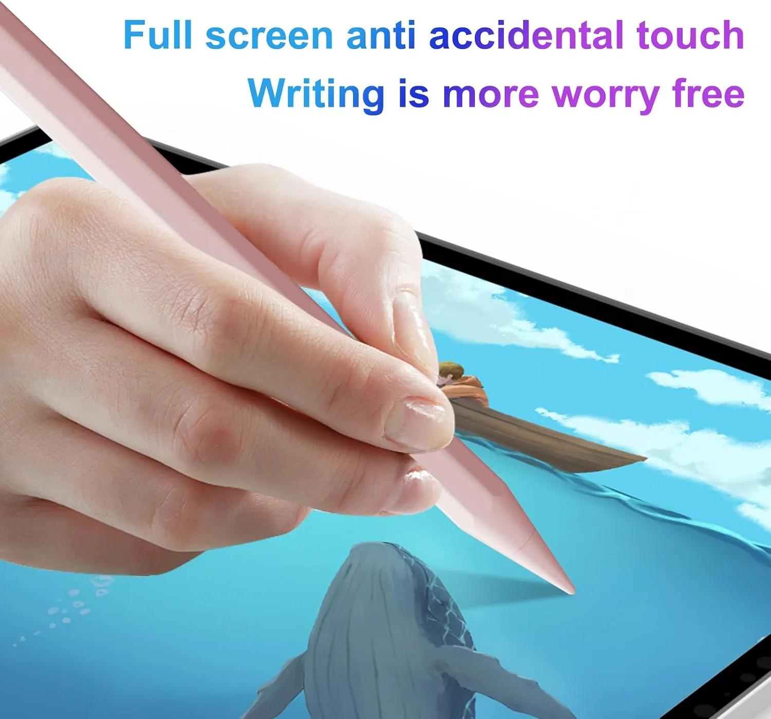 Stylus Pen for iPad 6th-11th Generation,Fast Charge Apple iPad Stylus Pencil with Palm Rejection,Compatible with 2018-2026 i Pad 6/7/8/9/10/11 Gen, Pro 13"/12.9"/11"/M4, Air 3/4/5/M2, Mini 5/6
