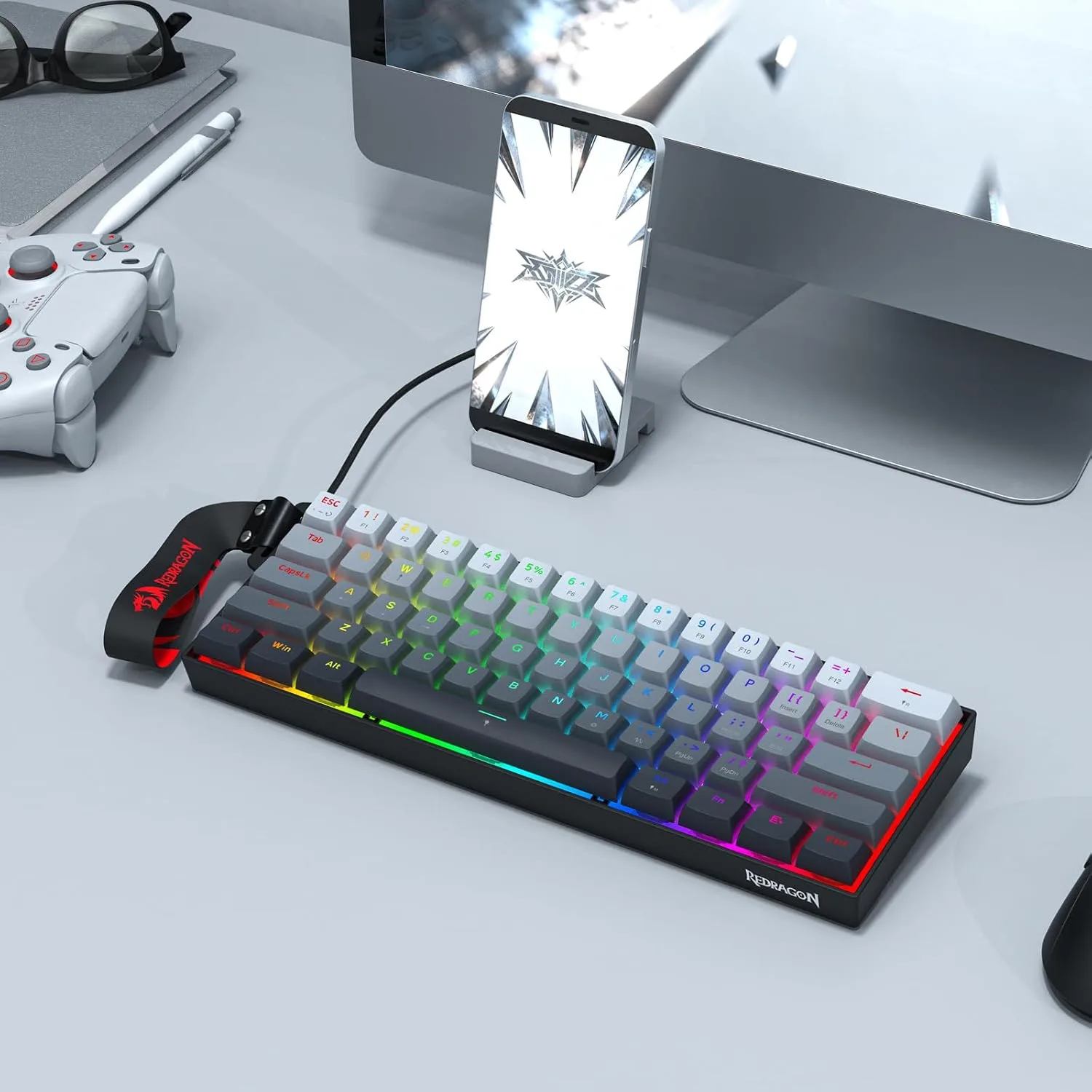 Redragon K617 HE Wired Hall-Effect Rapid Trigger Magnetic Gaming Keyboard