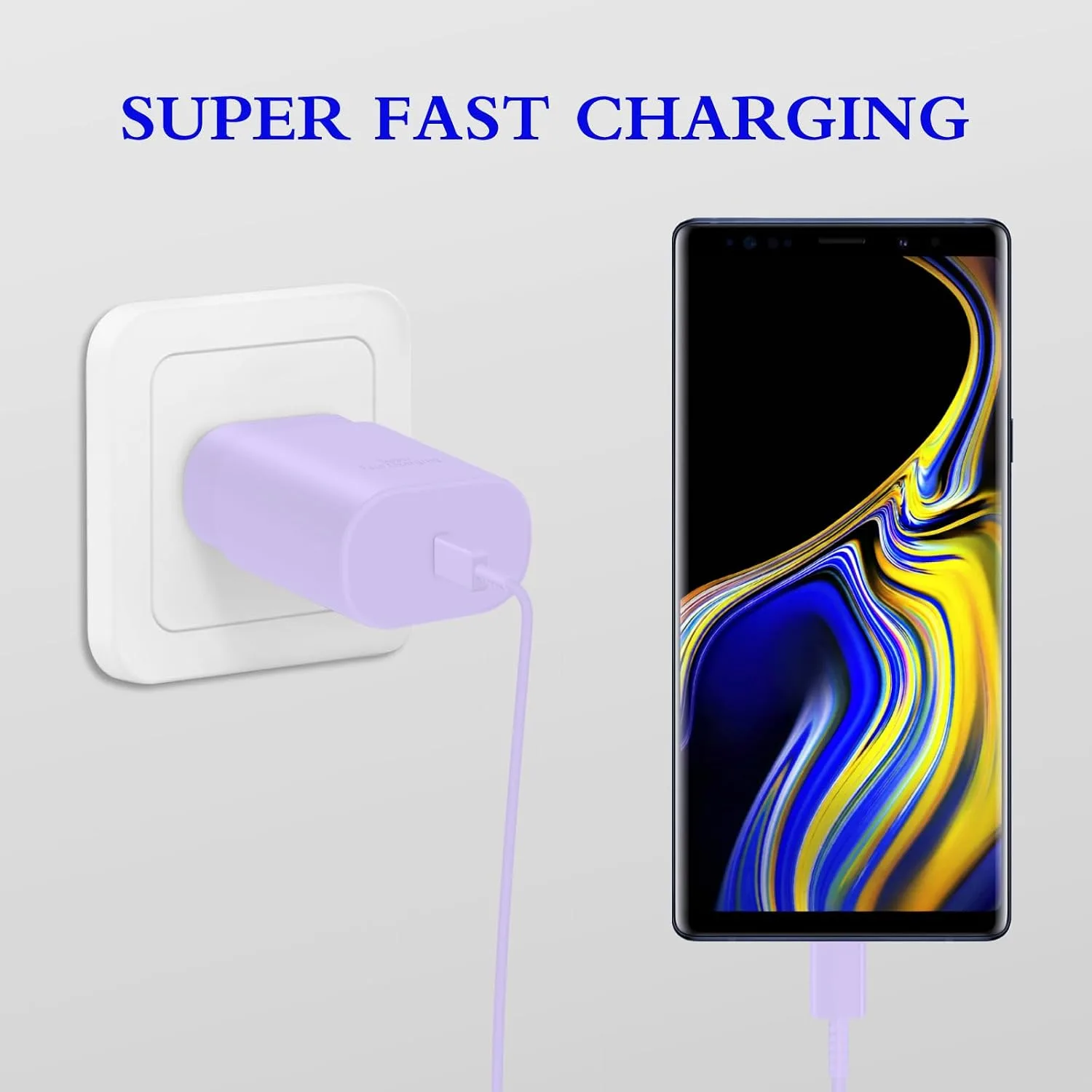 Type C Charger Fast Charging 2-Pack 25W Long 6FT USB C Cable