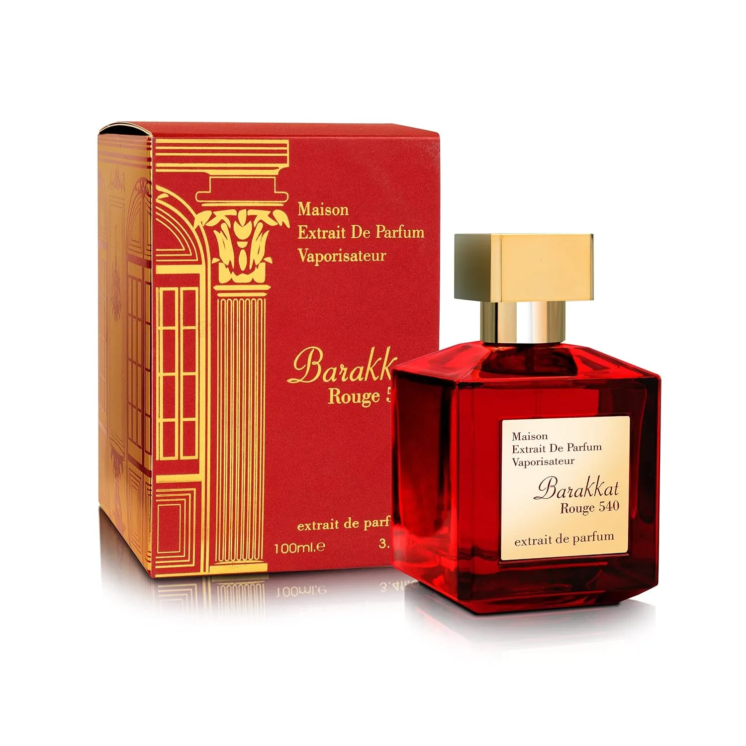 Fragrance World Barakkat Rouge 540 for Women Extrait de Parfum Spray, 3.4 Ounce