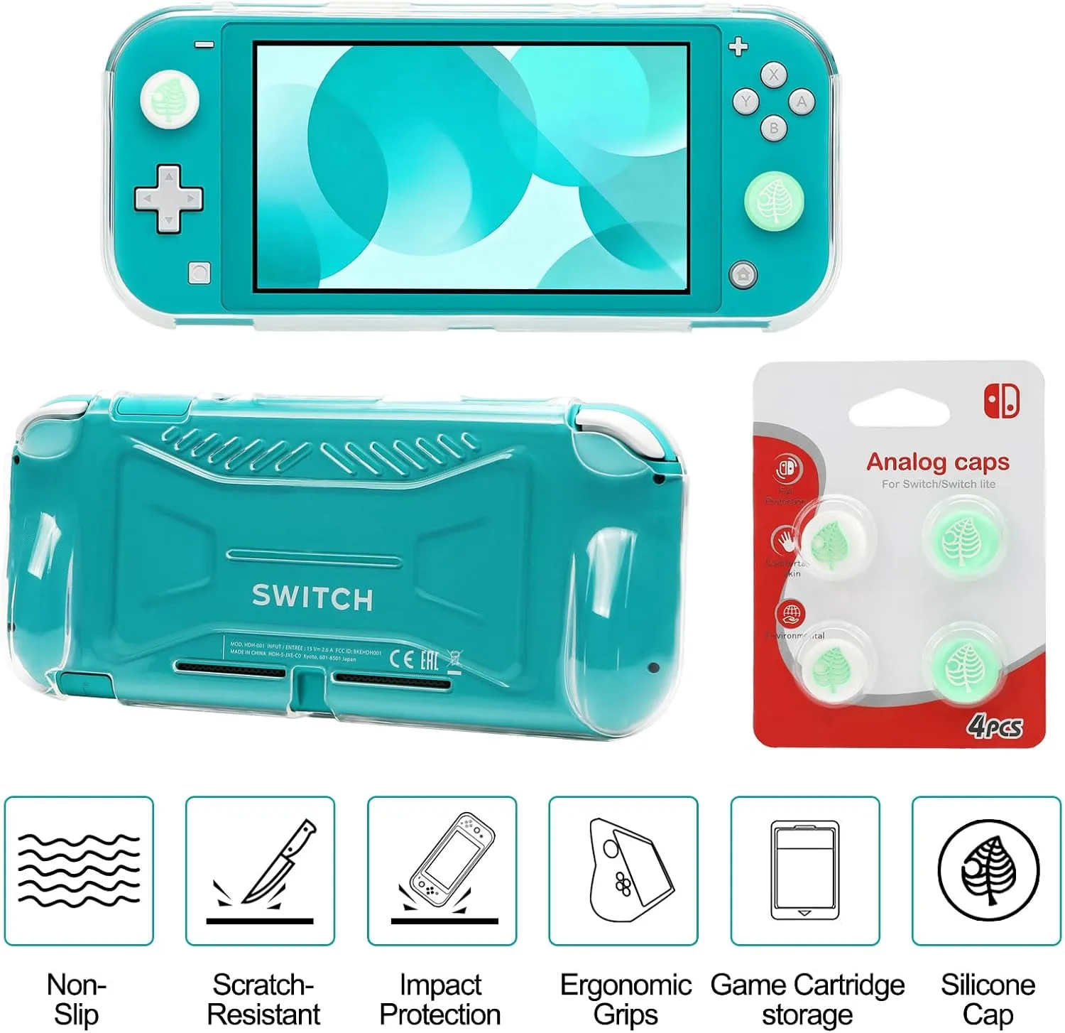Switch Lite Case 16-in-1 Accessories Bundle for Nintendo Switch Lite (2019)