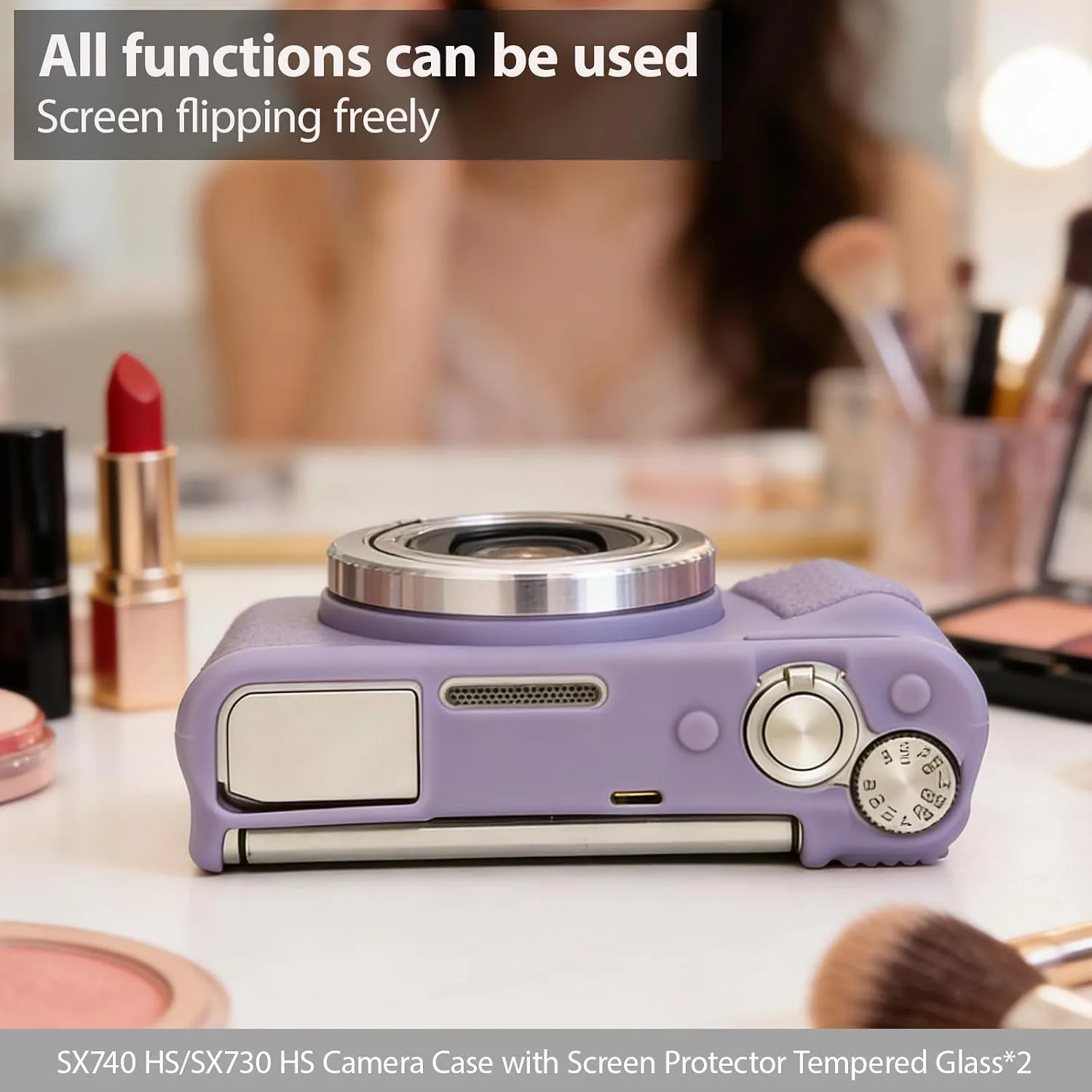 Case for Canon PowerShot SX740 HS, SX730 HS Camera - Lilac