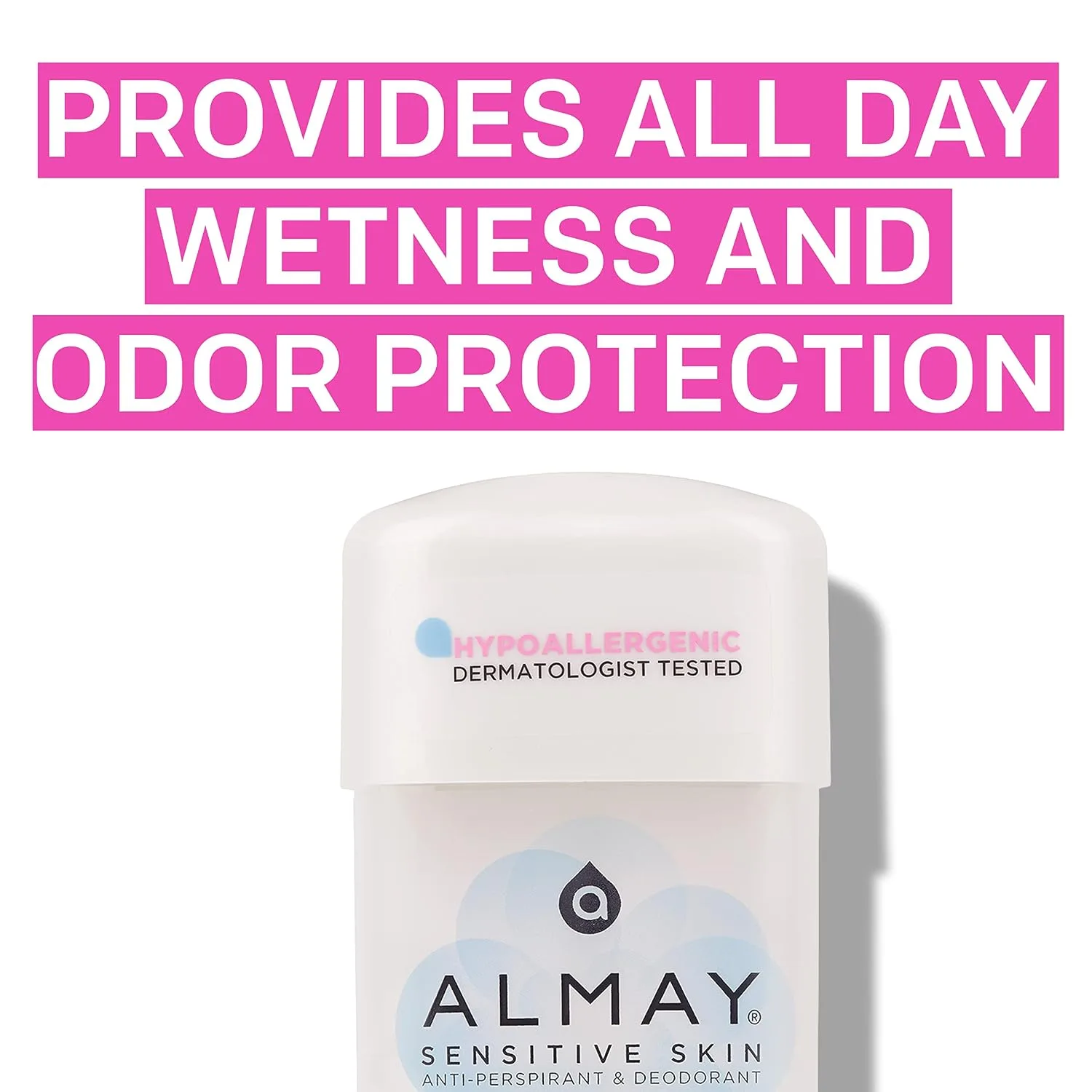Almay Clear Gel Deodorant and Antiperspirant, Fragrance Free, 2.25 oz