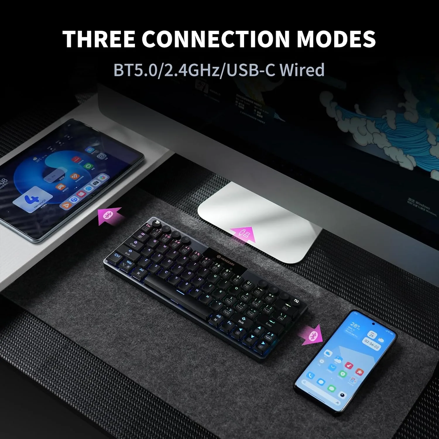 Hexgears A1 Low Profile Wireless Mechanical Keyboard - Linear
