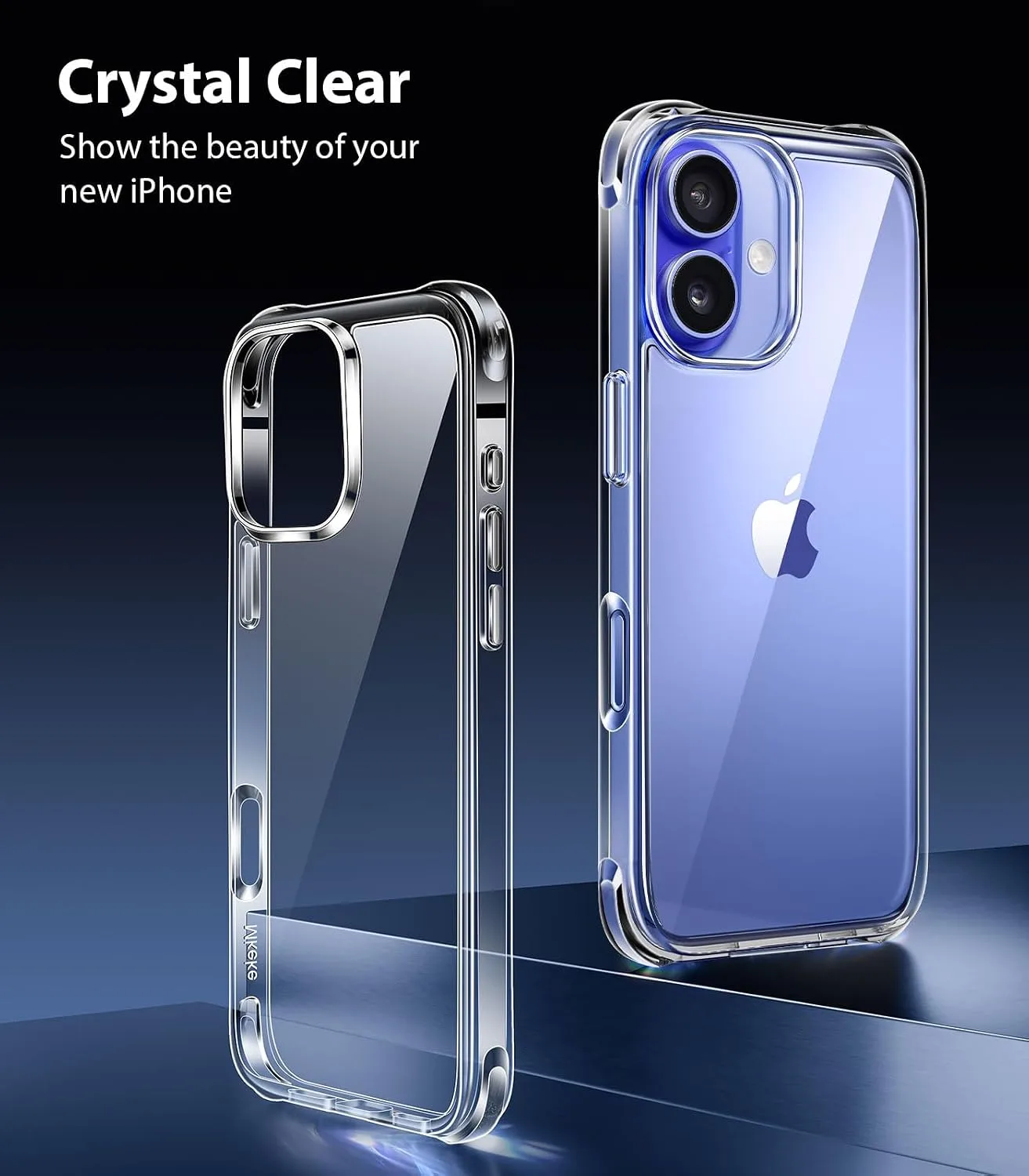Mkeke for iPhone 16 Case Clear [Not Yellowing]