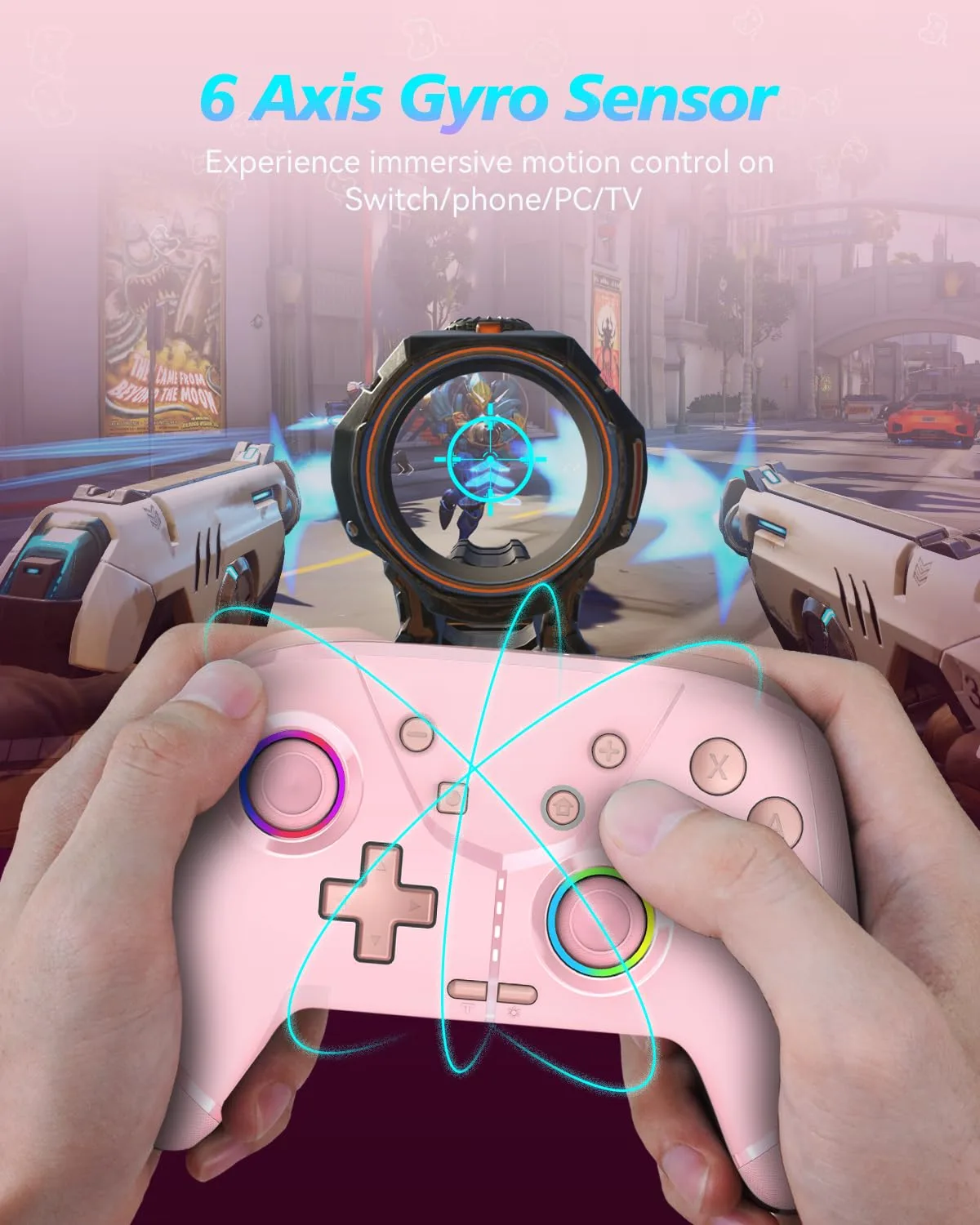 GMBACK Wireless Switch 2 Pro Controller with Loop Macro & Home Wake Up