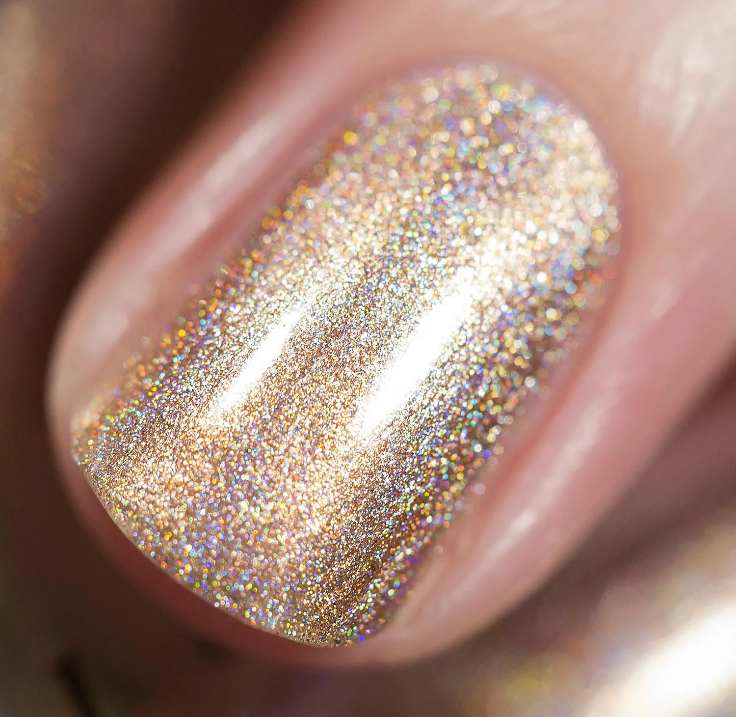 ILNP Countdown - Champagne Gold Holographic Nail Polish