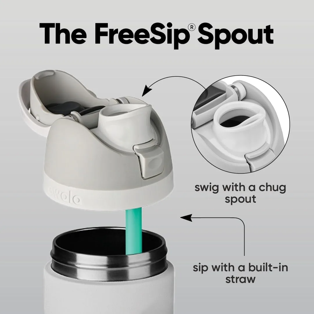 Owala FreeSip Stainless Steel Water Bottle 24 oz Peachy Keen