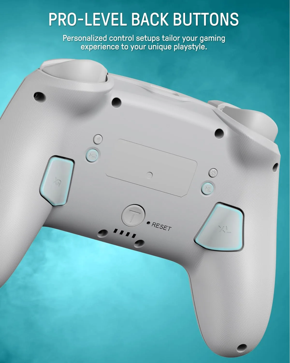 Switch Pro Controller Wireless Compatible with Nintendo Switch 2/OLED/Lite, Hall Effect Switch Controllers, Firefly Bluetooth Remote Gamepad Control with RGB 7 LED Colors/Turbo/Motion/Paddle - White