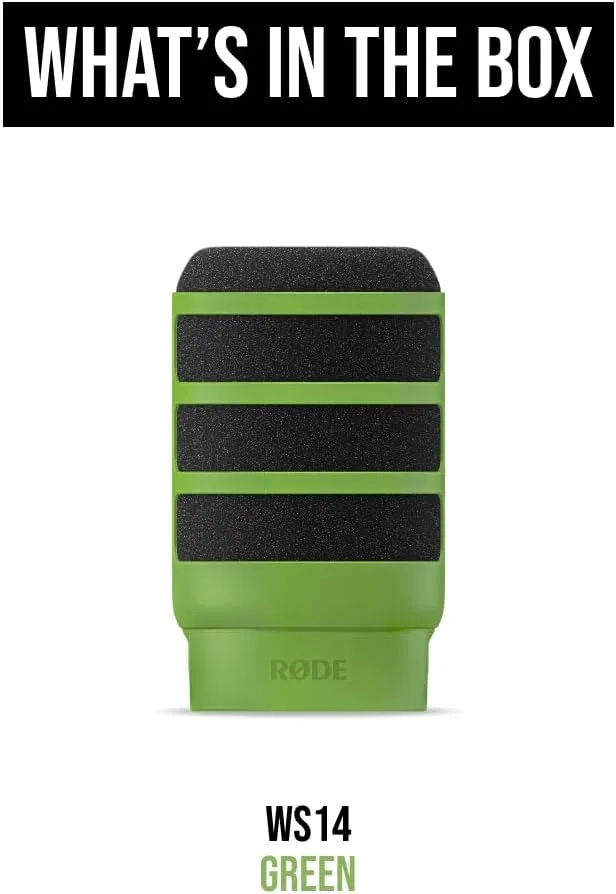RØDE WS14 Premium Pop Filter for PodMic and PodMic USB (Green)