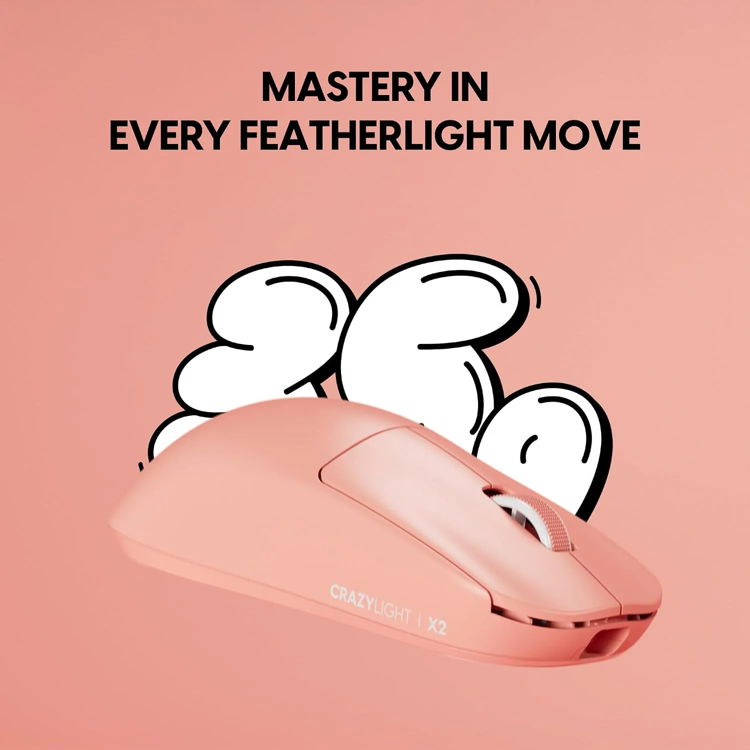 Pulsar Gaming Gears X2 Crazylight Wireless Gaming Mouse, Mini, Sunset Haze