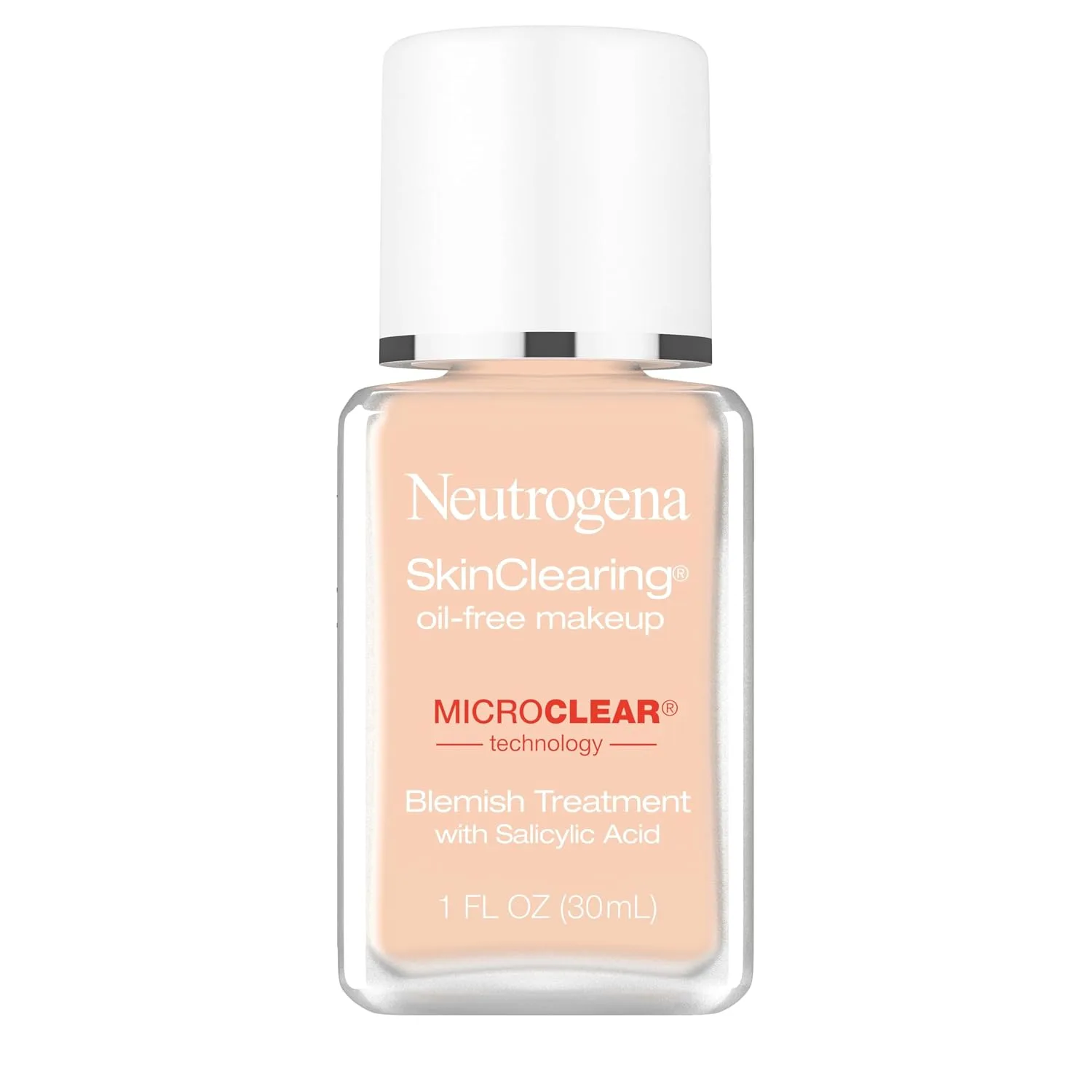 Neutrogena SkinClearing Liquid Foundation, 80 Medium Beige, 1 fl oz
