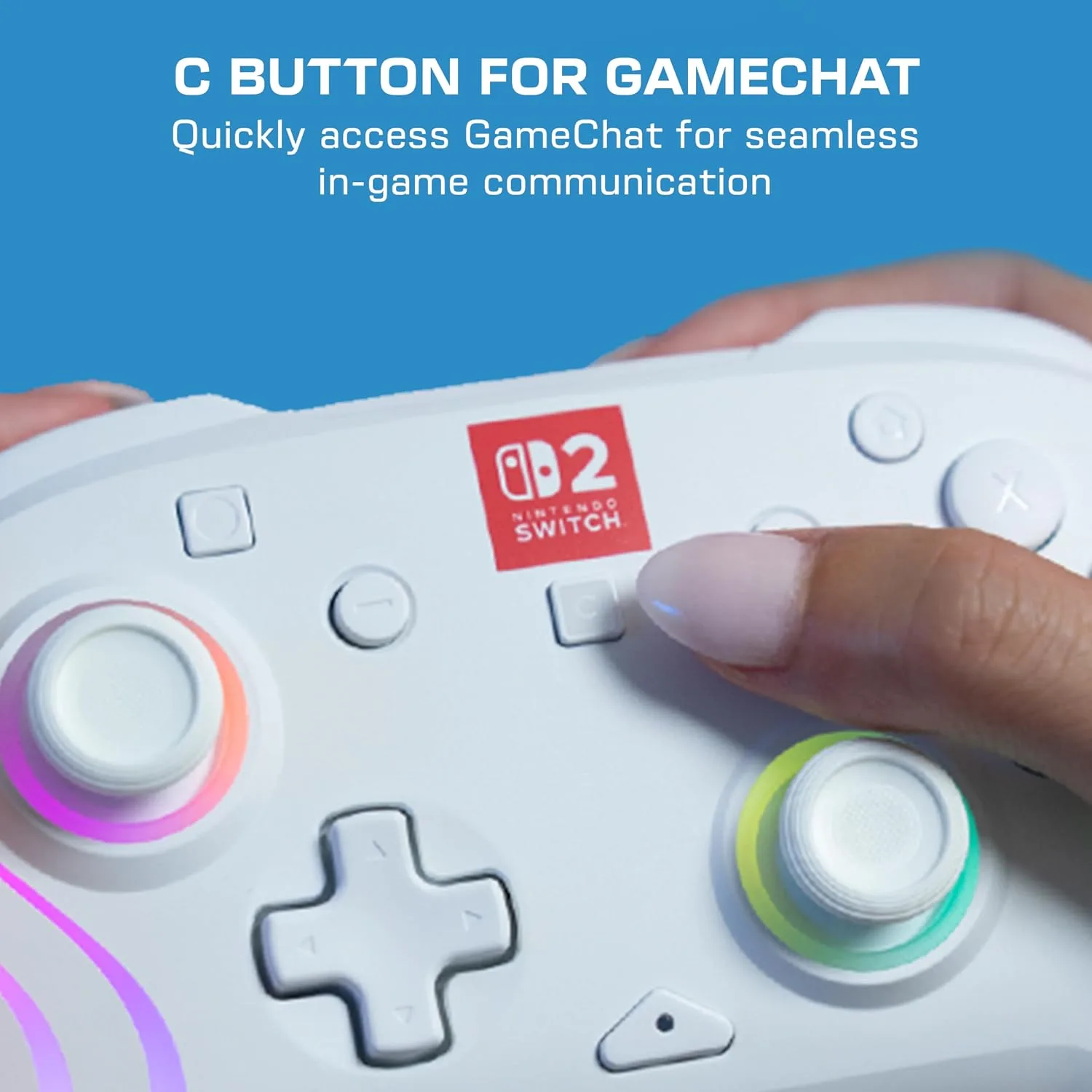Turtle Beach Afterglow Wave Wireless RGB Game Controller Nintendo Switch 2