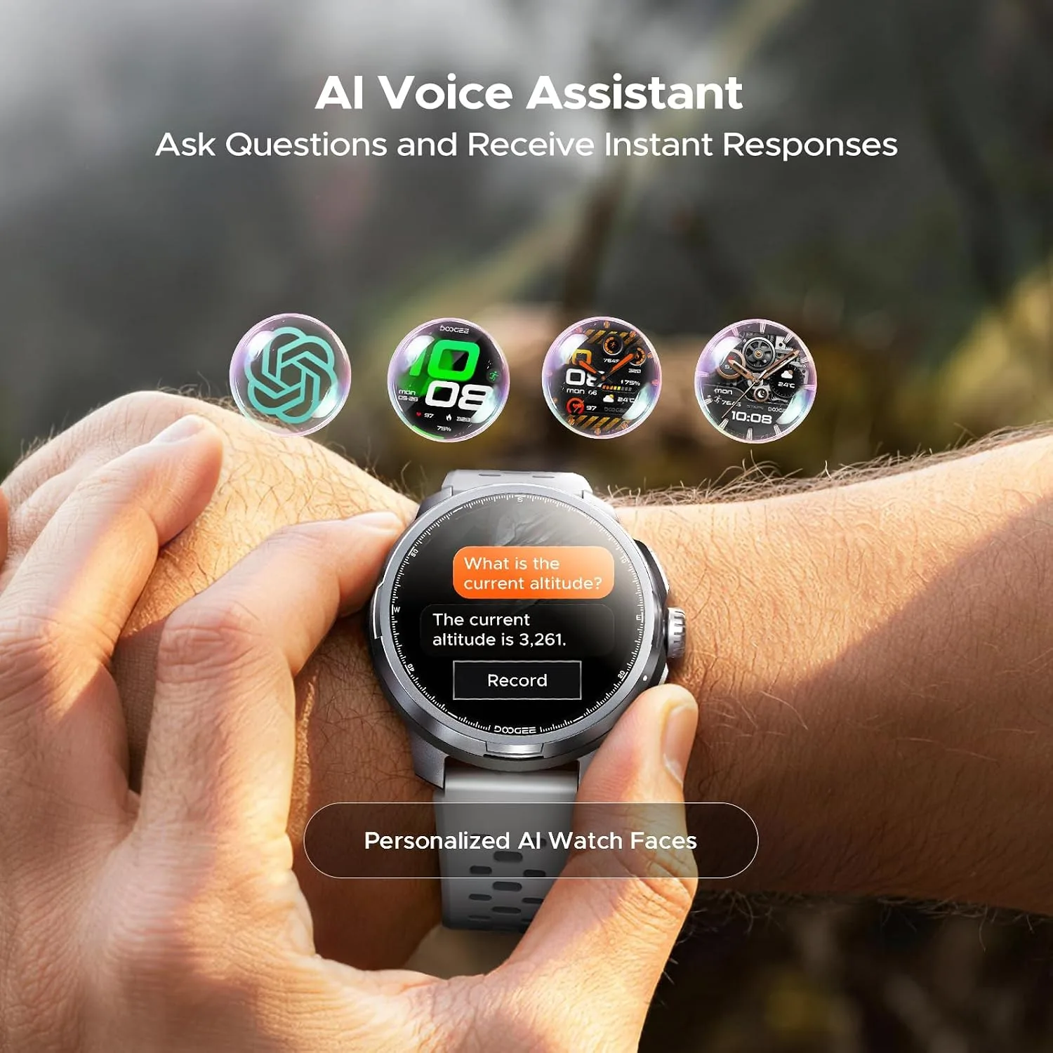 ANYMOVING M1 Smart Watches,Dual-Band GPS & 170+ Sports Modes
