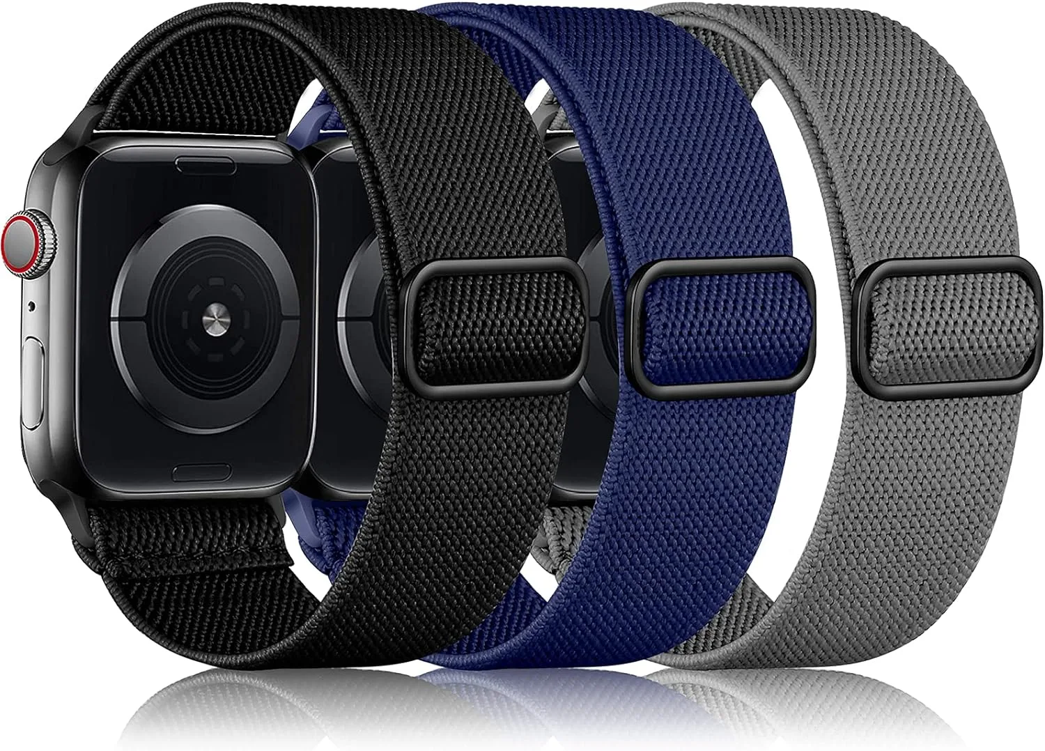 Correas DaQin 3 Pack Nylon Elástico Compatible con Apple Watch