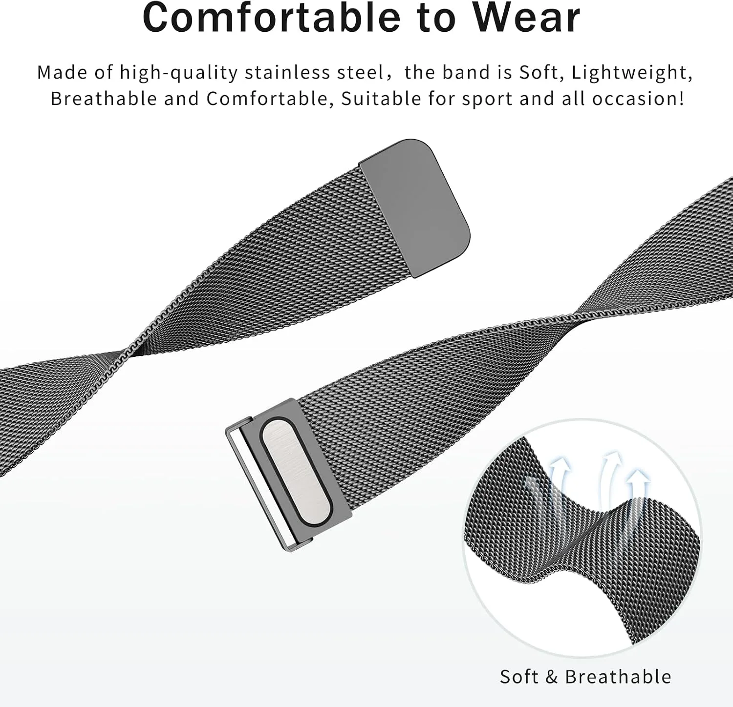 Metal Bands Compatible with IDW13,IDW16,IDW19 Smartwatch Bands, 22mm Stainless Steel Metal Replacement Strap for Fitpolo IDW13/Woneligo W13 Smartwatch Bands,ENOMIR/TOOBUR/MILOUZ/Gydom/Faweio/Veryfit IDW19 Smartwatch Bands