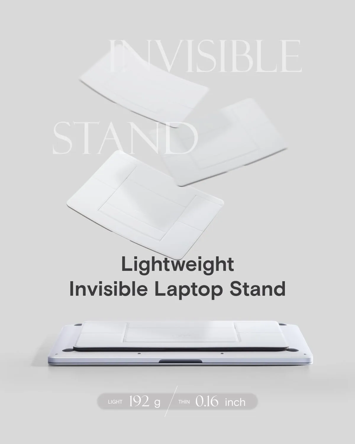 MOFT Invisible Laptop Stand, Stick-Free Tablet&Laptop Riser for Mobile Work