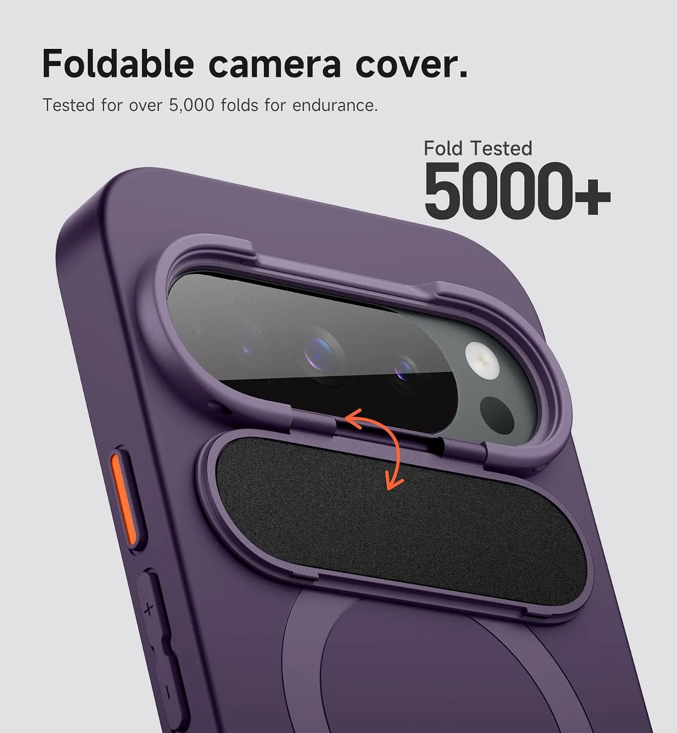 SURITCH for Google Pixel 10 Pro XL Phone Case, Compatible with MagSafe, Protective Cover with Camera Cover & Adjustable Metal Kickstand for Pixel 10 Pro XL 2025 -Dark Purple