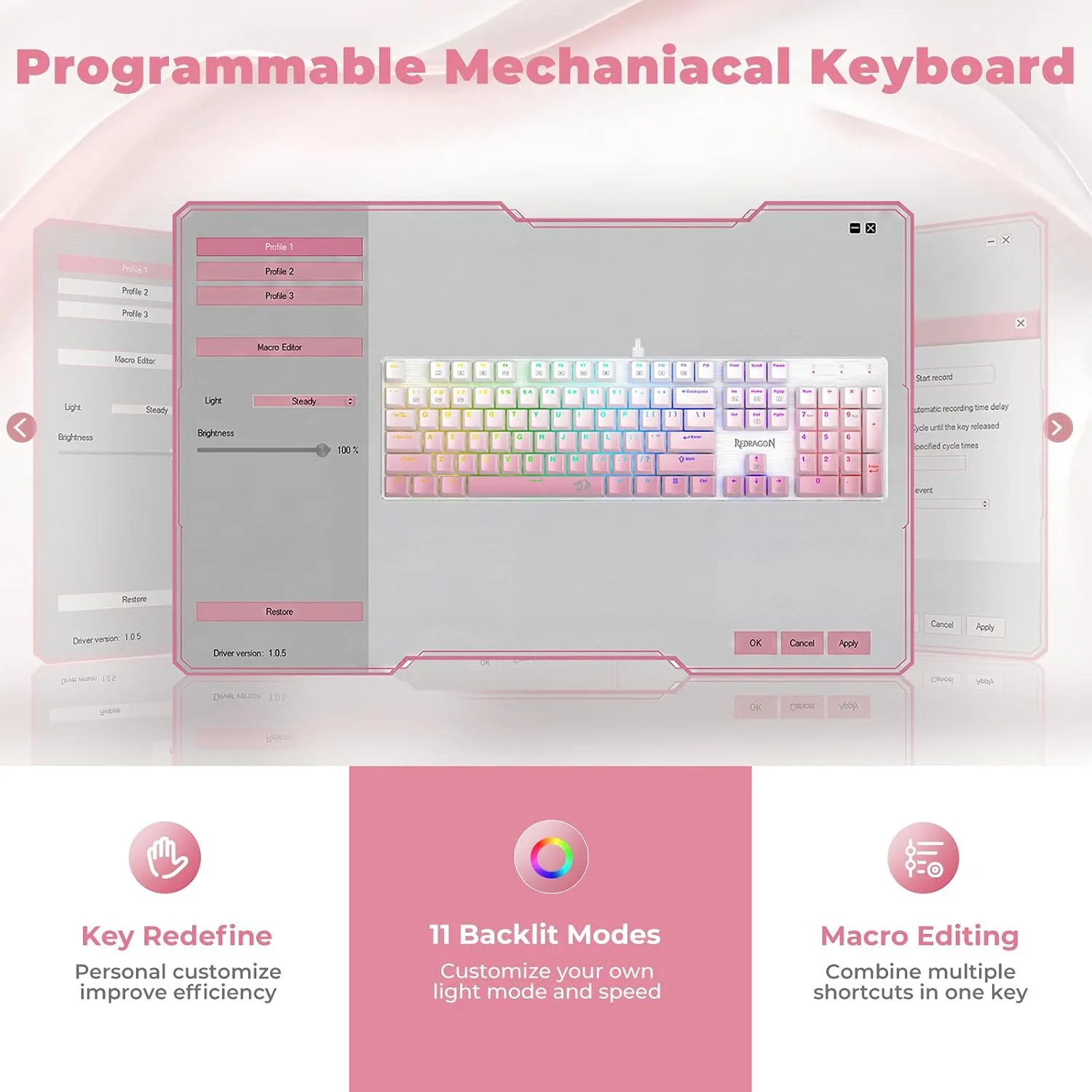 Redragon K671GP Wired Mechanical Keyboard
