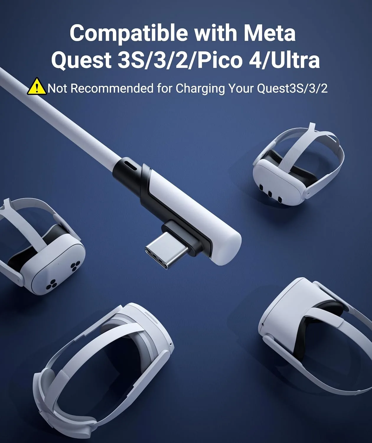 Syntech Link Cable 16FT, USB 3.0 to USB Cable for Meta Quest 3/3S/2, Pico 4