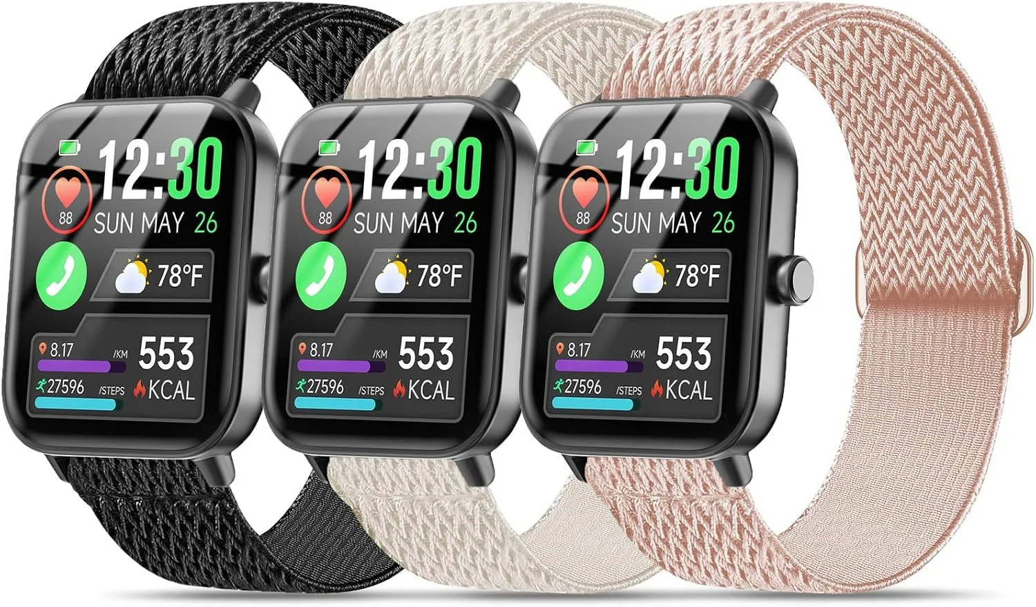 Correa para smartwatch Kollody compatible con GloryFit T80 T70 T60 T50 P99 P98