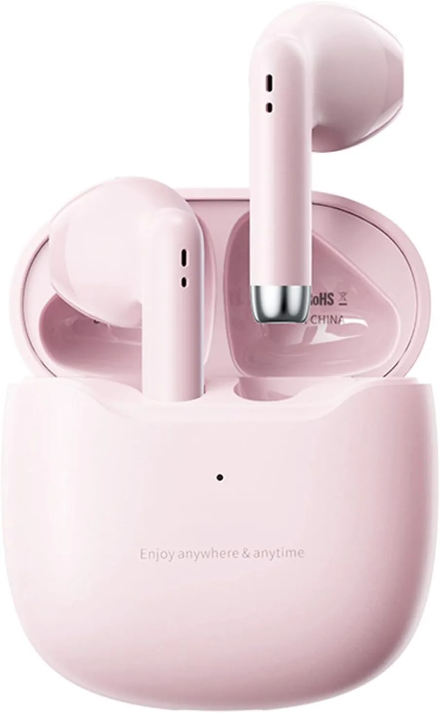 Xmenha True Wireless Earbuds Bluetooth 5.3 with Microphone for Working Out Noise Canceling Blue Tooth Ear Buds Deep Bass TWS Wireless Earphones with Charging Case in Ear Headphone for iPhone Android