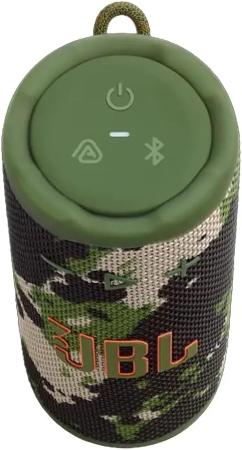 JBL Grip Compact Portable Bluetooth Speaker Bundle with gSport Case (Camo)