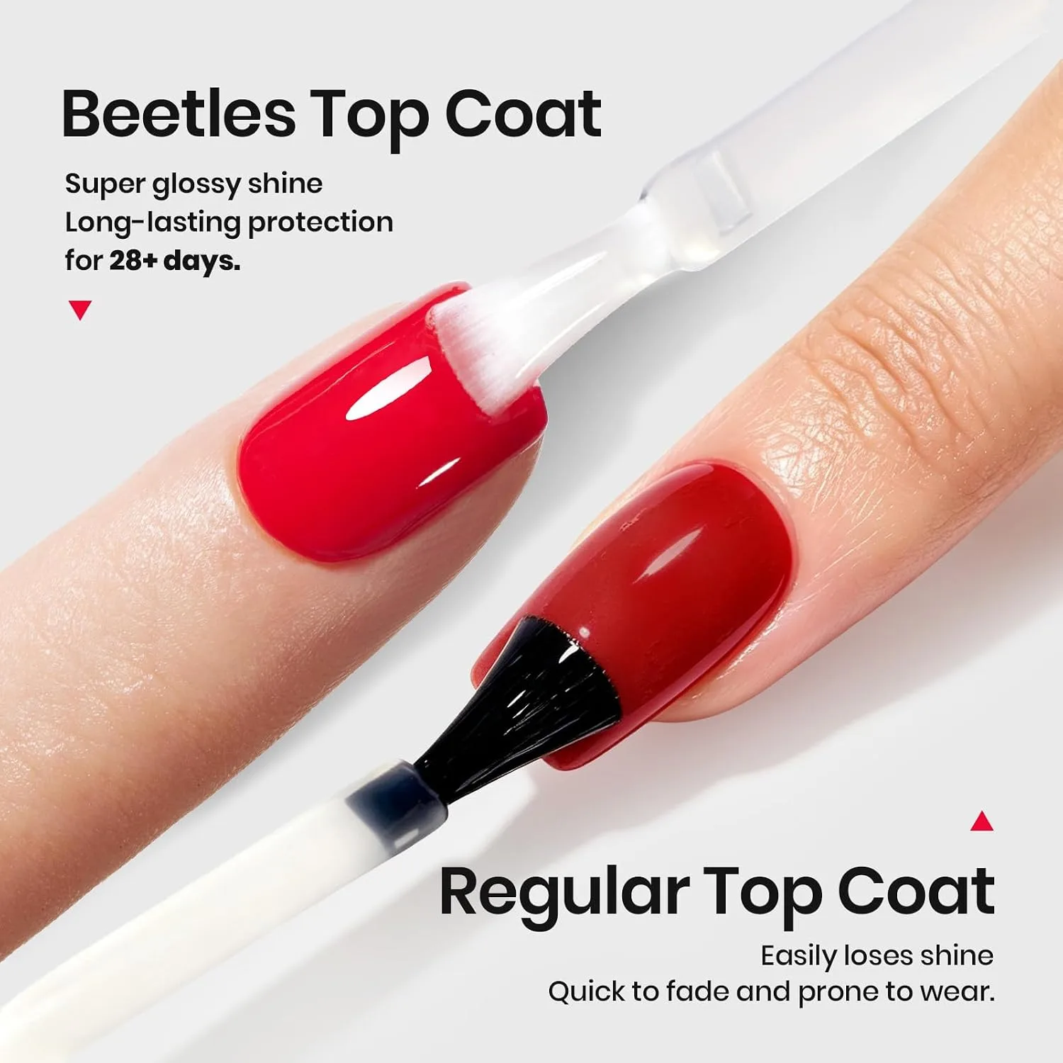 Beetles Extra Glossy No Wipe Gel Top Coat 2 Pcs 15 ml