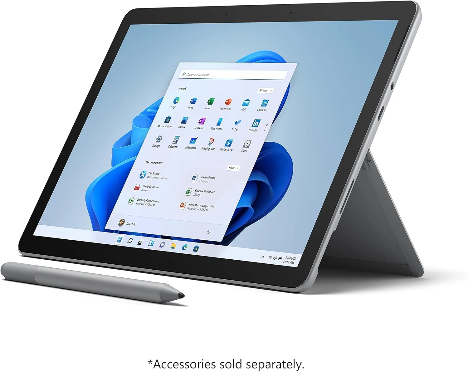 Microsoft Surface Go 3-10.5" Touchscreen - Intel Core i3-8GB Memory - 128GB SSD - Device Only - Platinum (Latest Model) (Renewed)