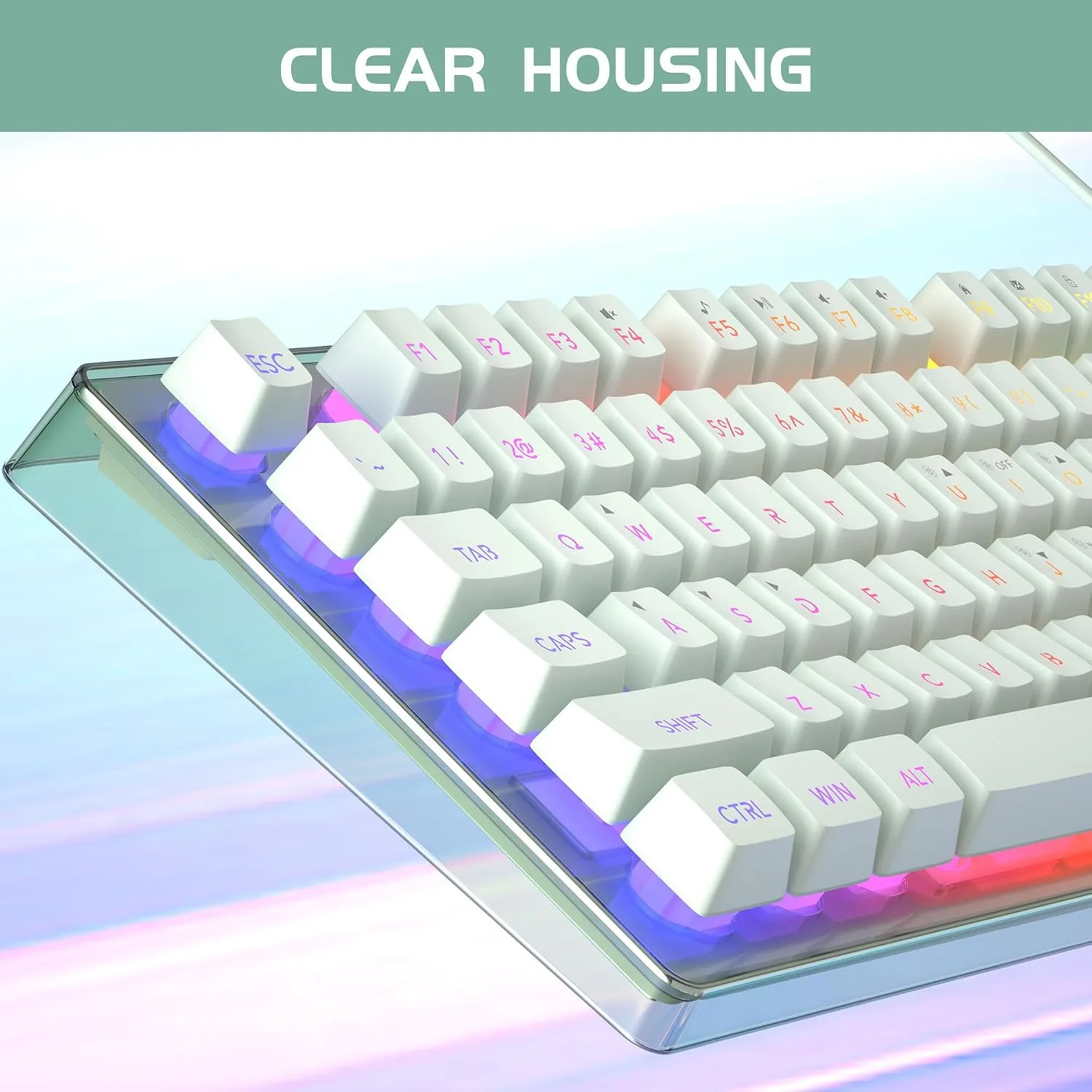 Gaming Keyboard and Mouse Combo, K1 RGB LED Backlit Keyboard with 104 Key Computer PC Gaming Keyboard for PC/Laptop (Green)