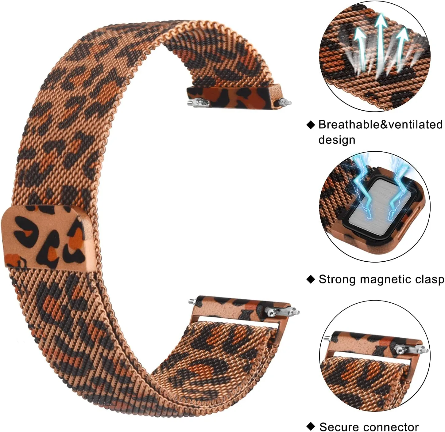 Watch Bands 20mm 22mm Quick Release Watch Strap, Stainless Steel Mesh Replacement Strap for Women Men