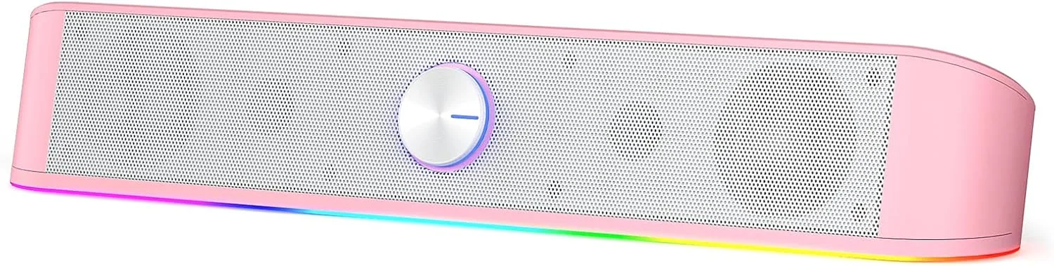 Redragon GS560 RGB Desktop Soundbar, Dynamic Lighting Bar with Audio Sync