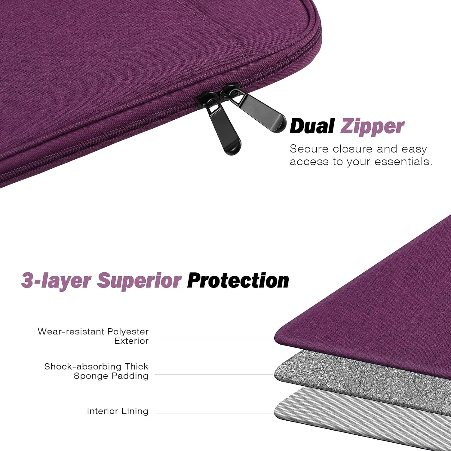 MoKo 9-11 Inch Tablet Sleeve Bag Carrying Case with Accessory Pocket