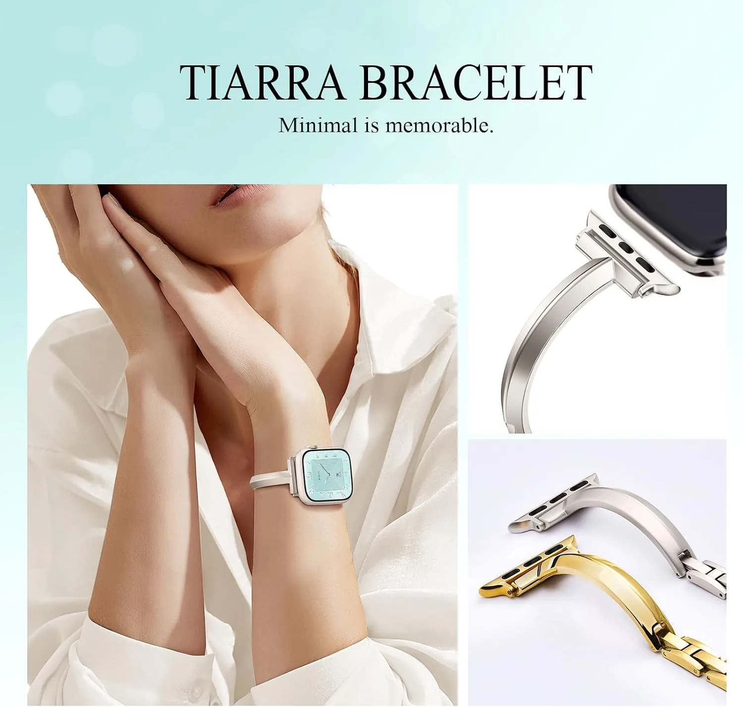 Missair Thin Band Compatible with Apple Watch for Women