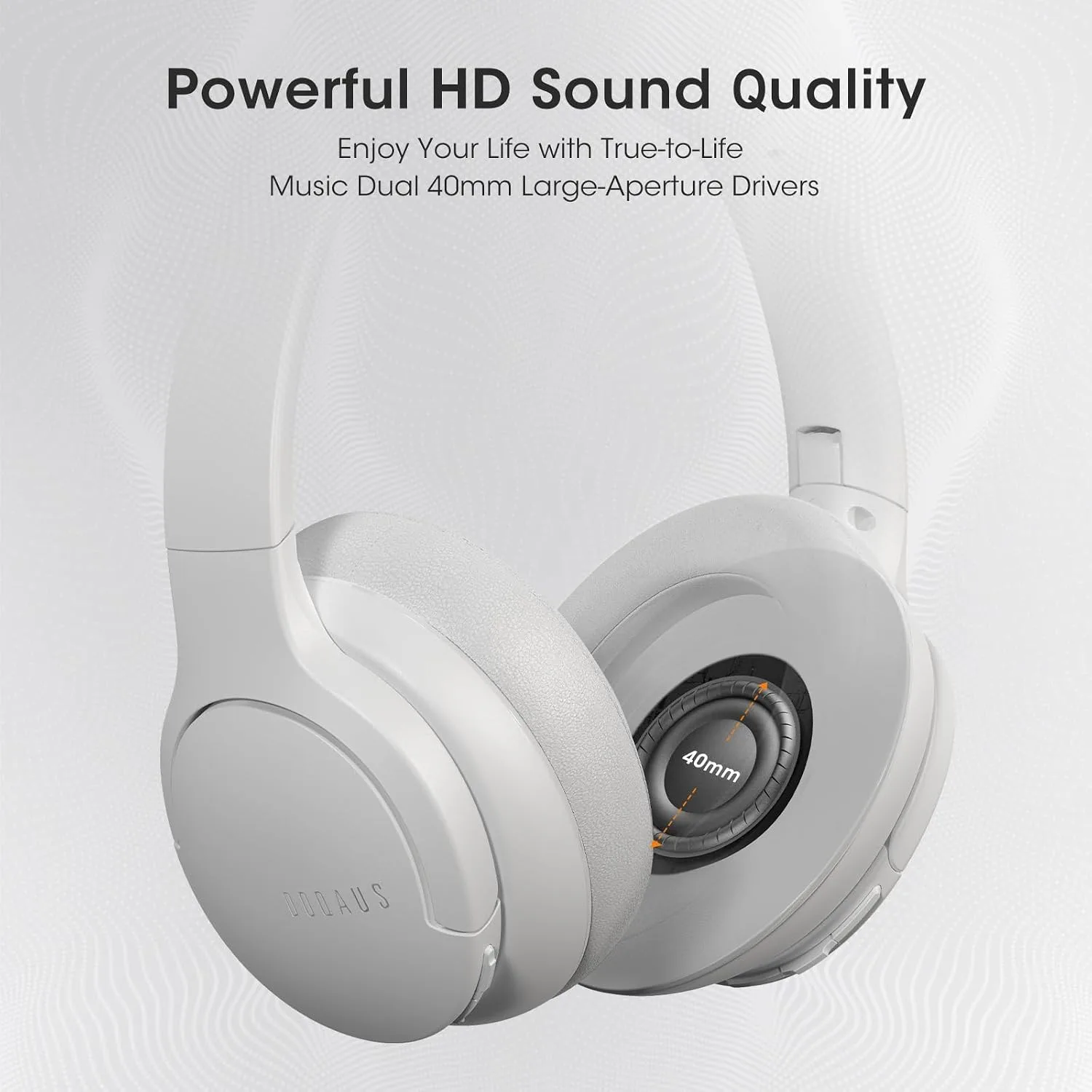 DOQAUS Bluetooth Headphones Over Ear, Headphones Wireless with 90H Playtime