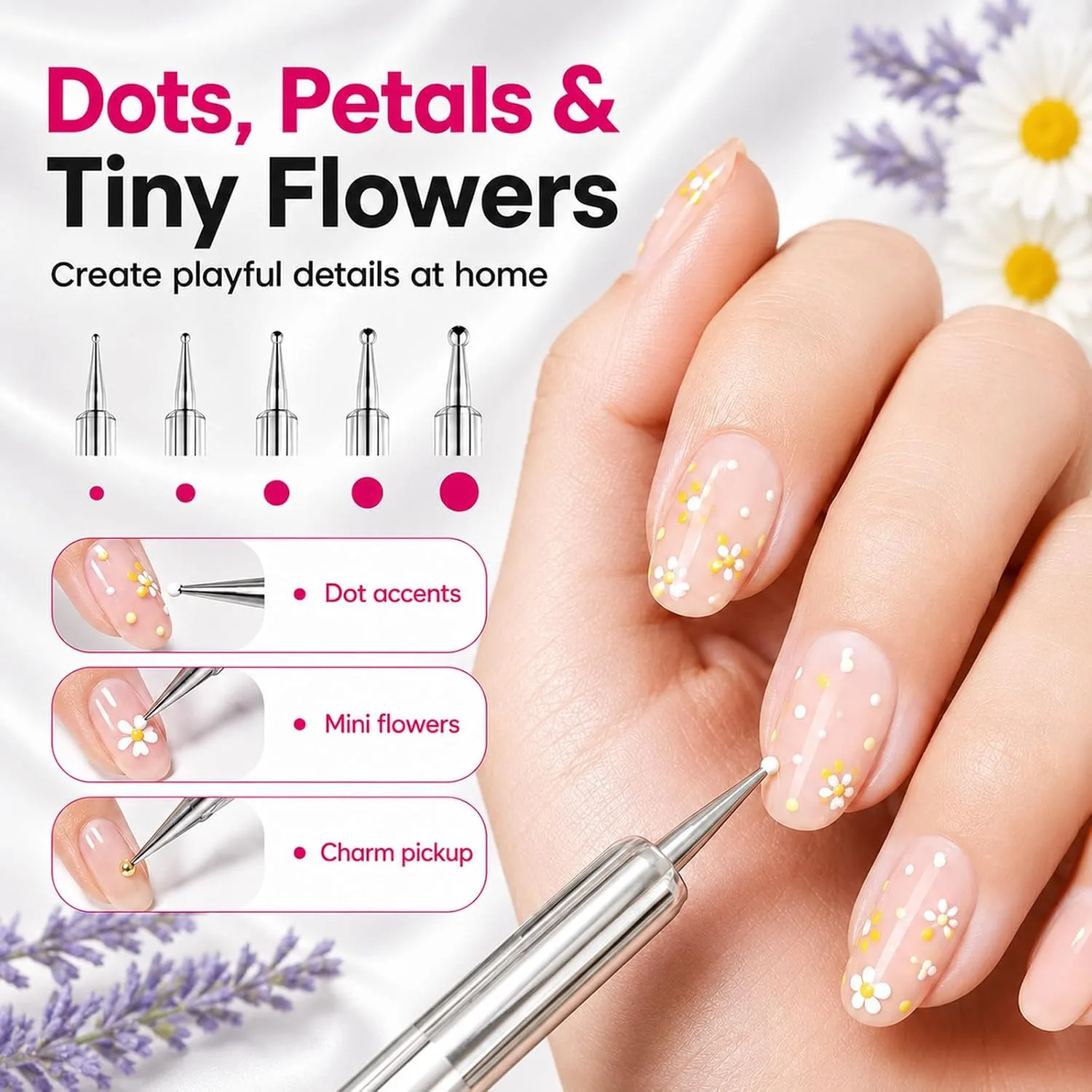 Beetles Nail Art Brushes 8pcs – Crystal Nail Art Tools Double-headed