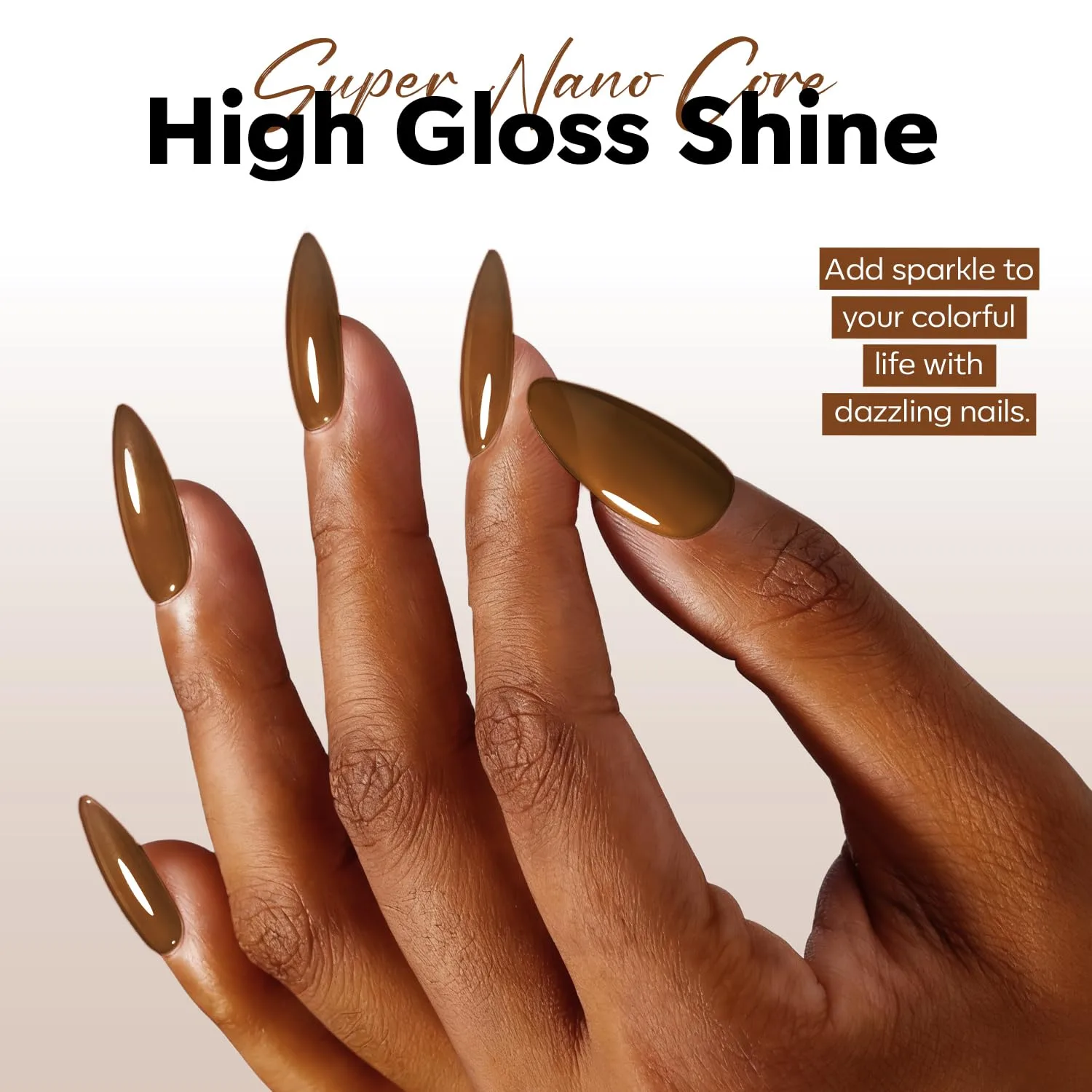 modelones Gel Nail Polish Jelly Brown Tea Translucent Gel Polish