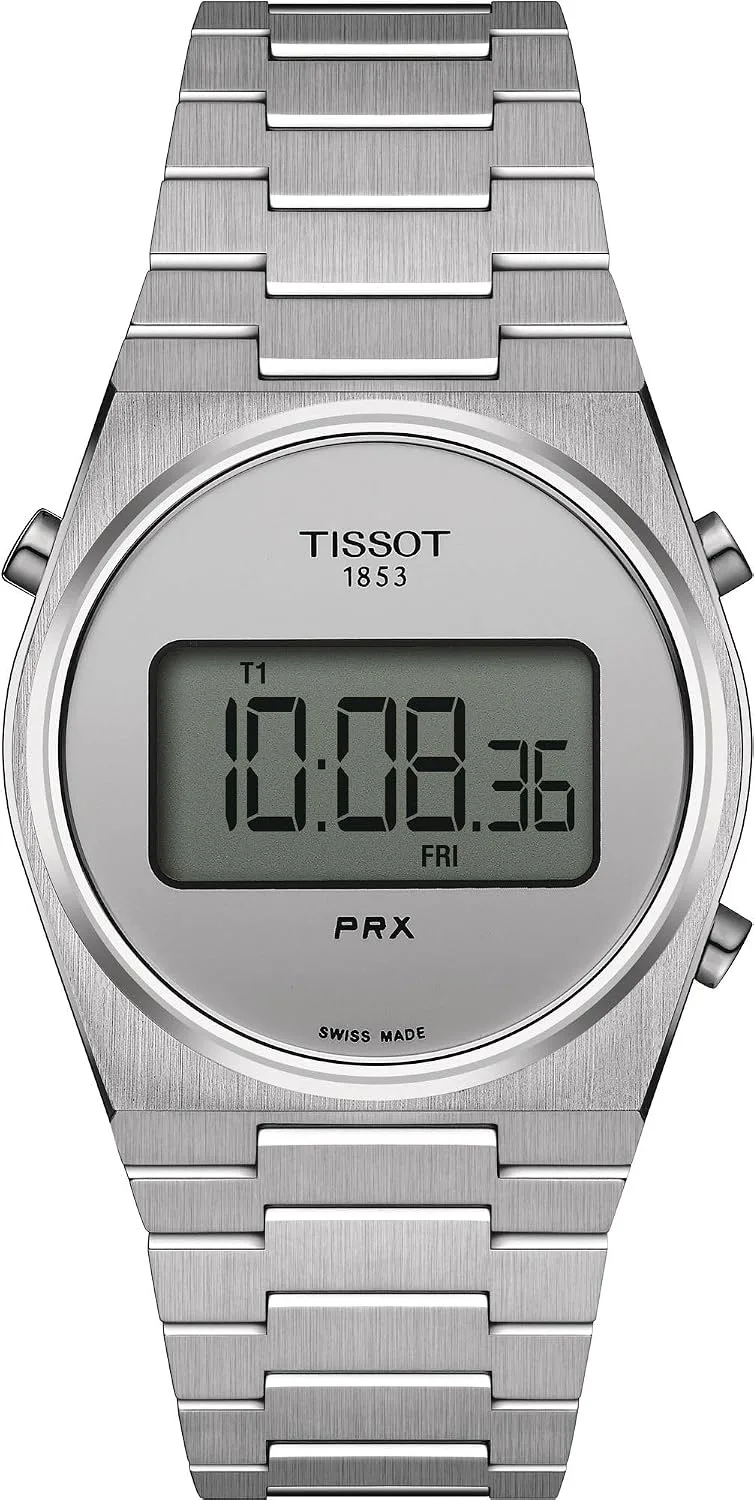 Tissot PRX Digital, Swiss Quartz, 35 mm, Silver Dial, Unisex Watch